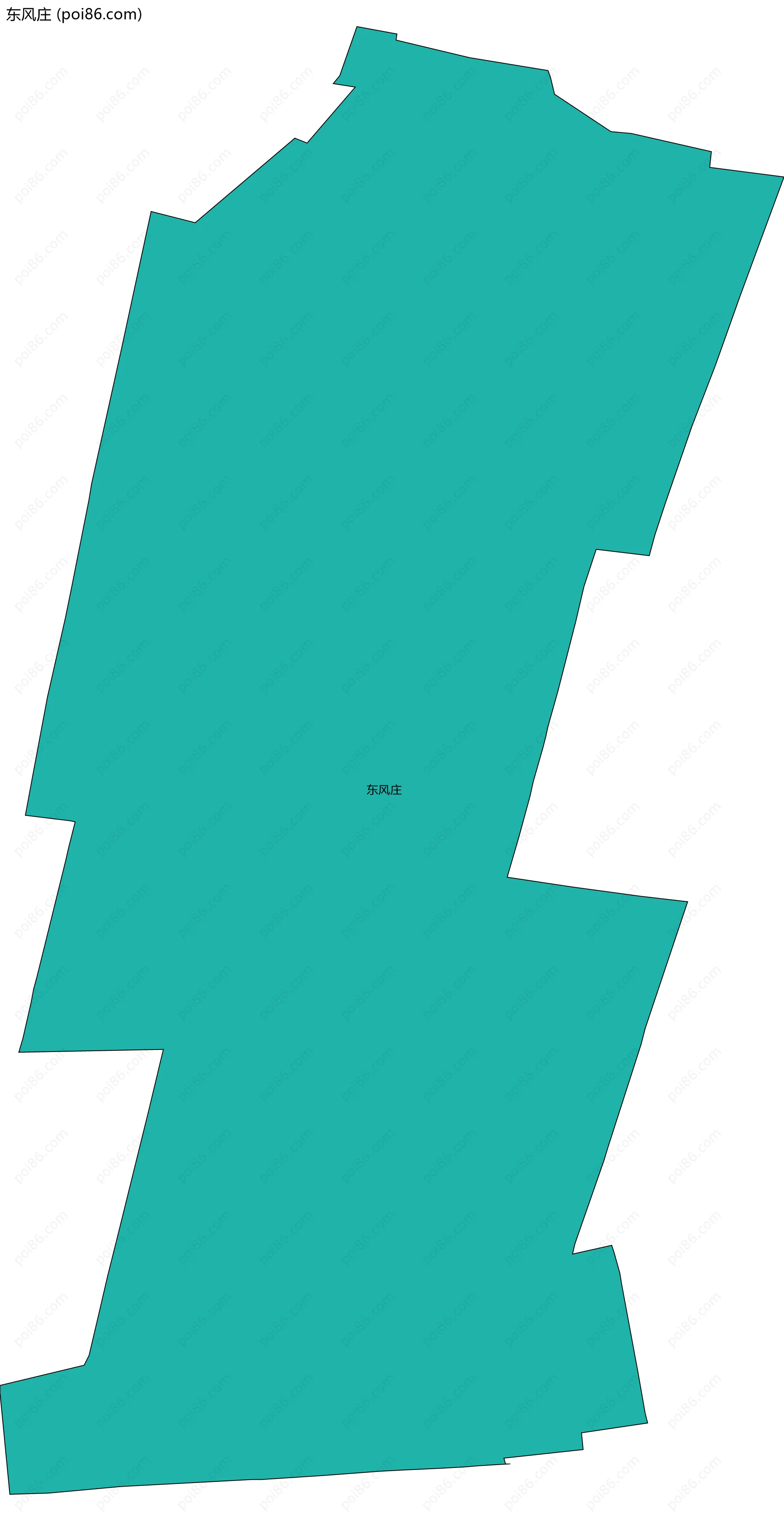 东风庄边界地图