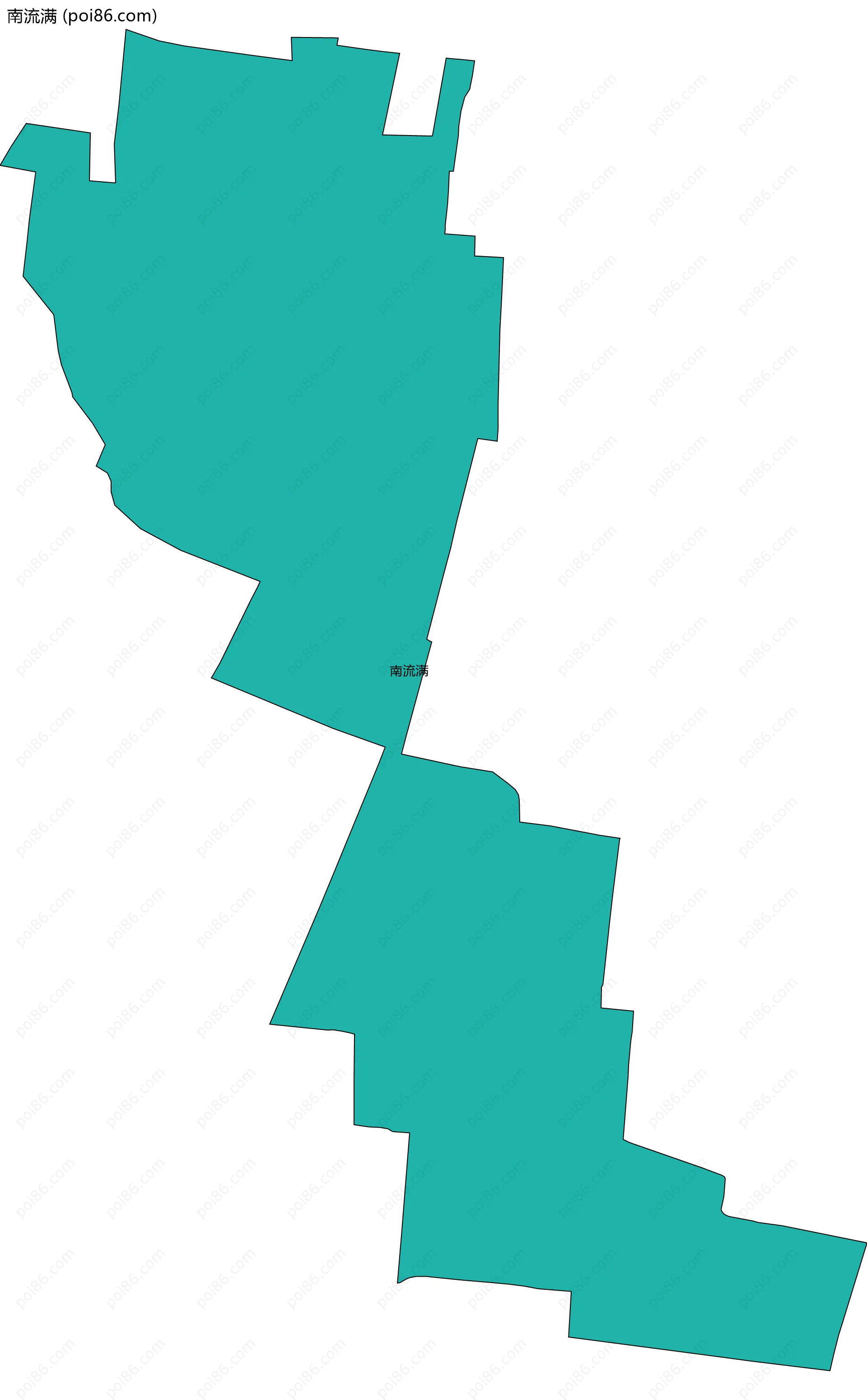 南流满边界地图
