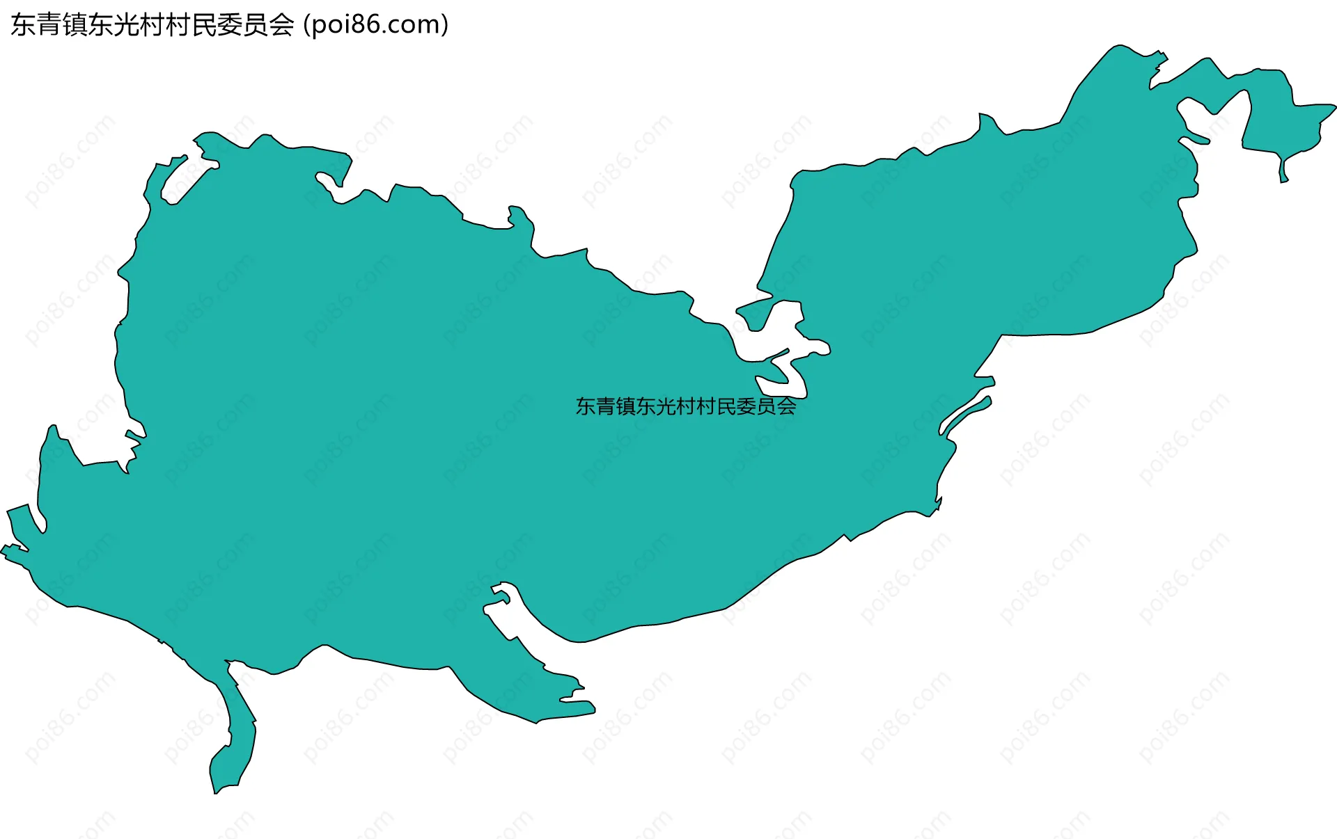 东青镇东光村村民委员会边界地图