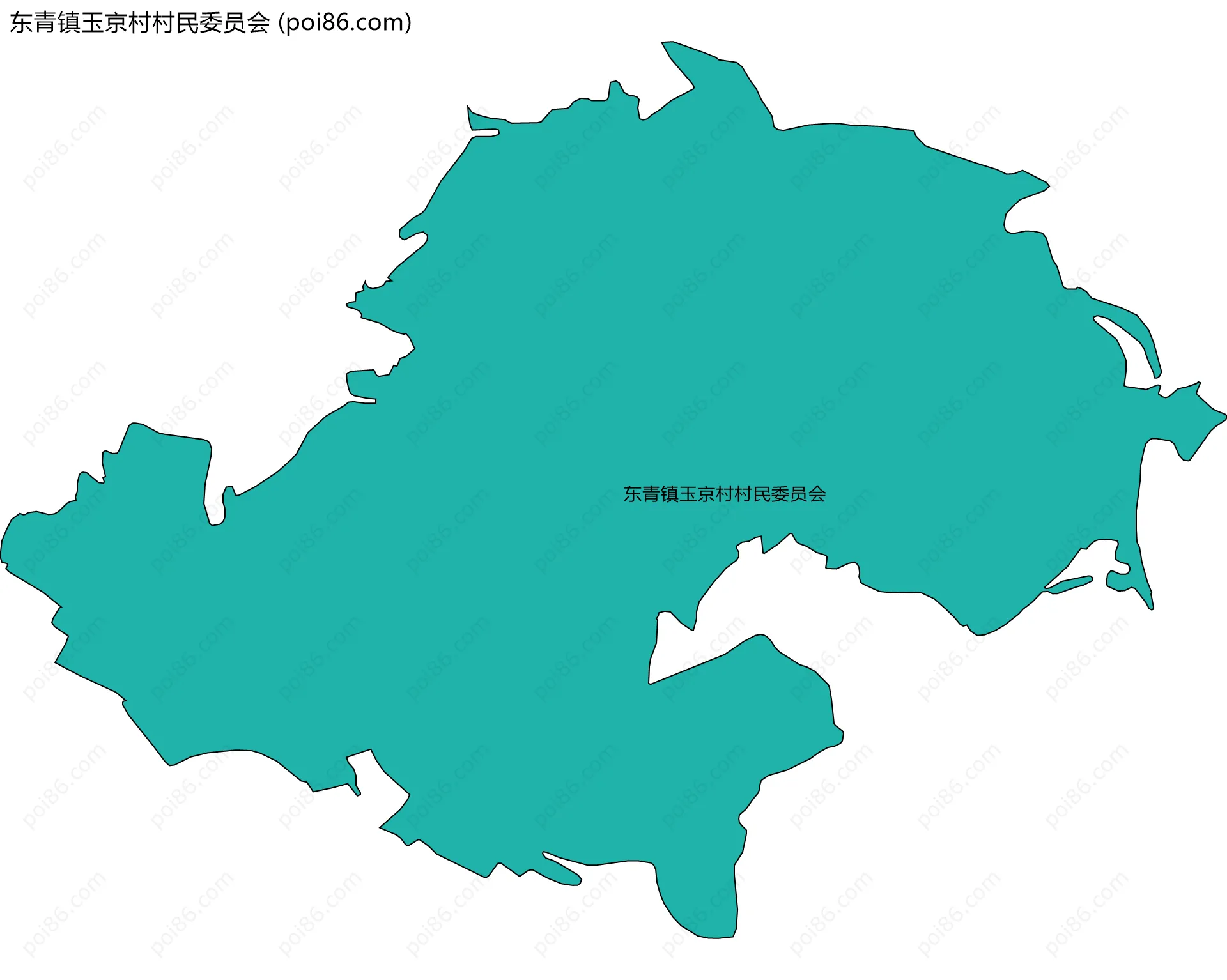 东青镇玉京村村民委员会边界地图