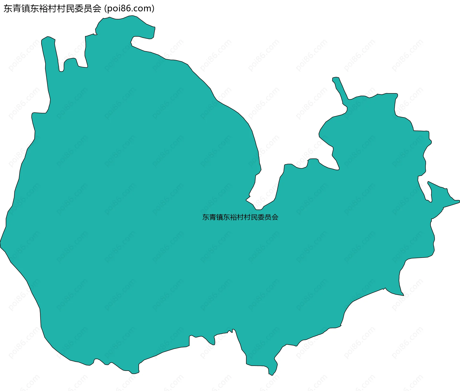 东青镇东裕村村民委员会边界地图
