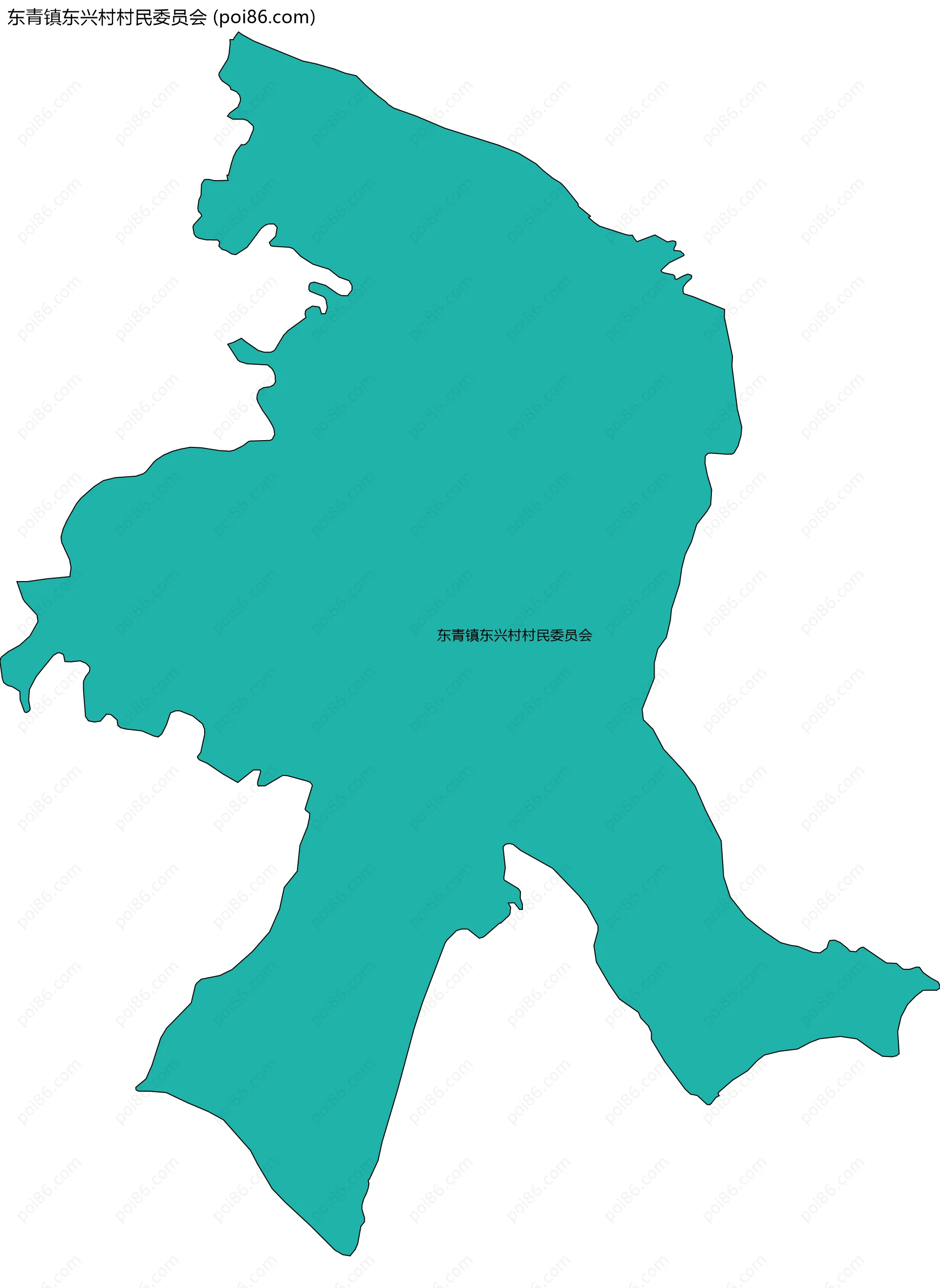 东青镇东兴村村民委员会边界地图