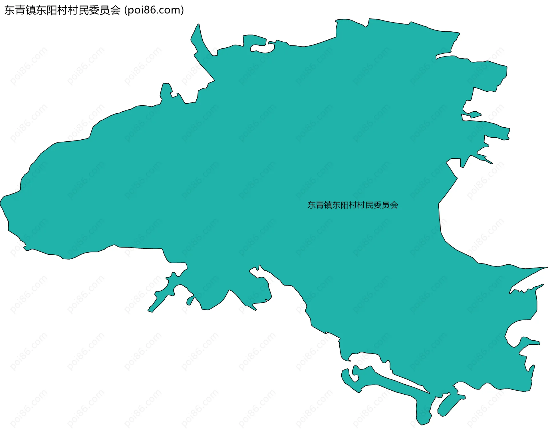 东青镇东阳村村民委员会边界地图