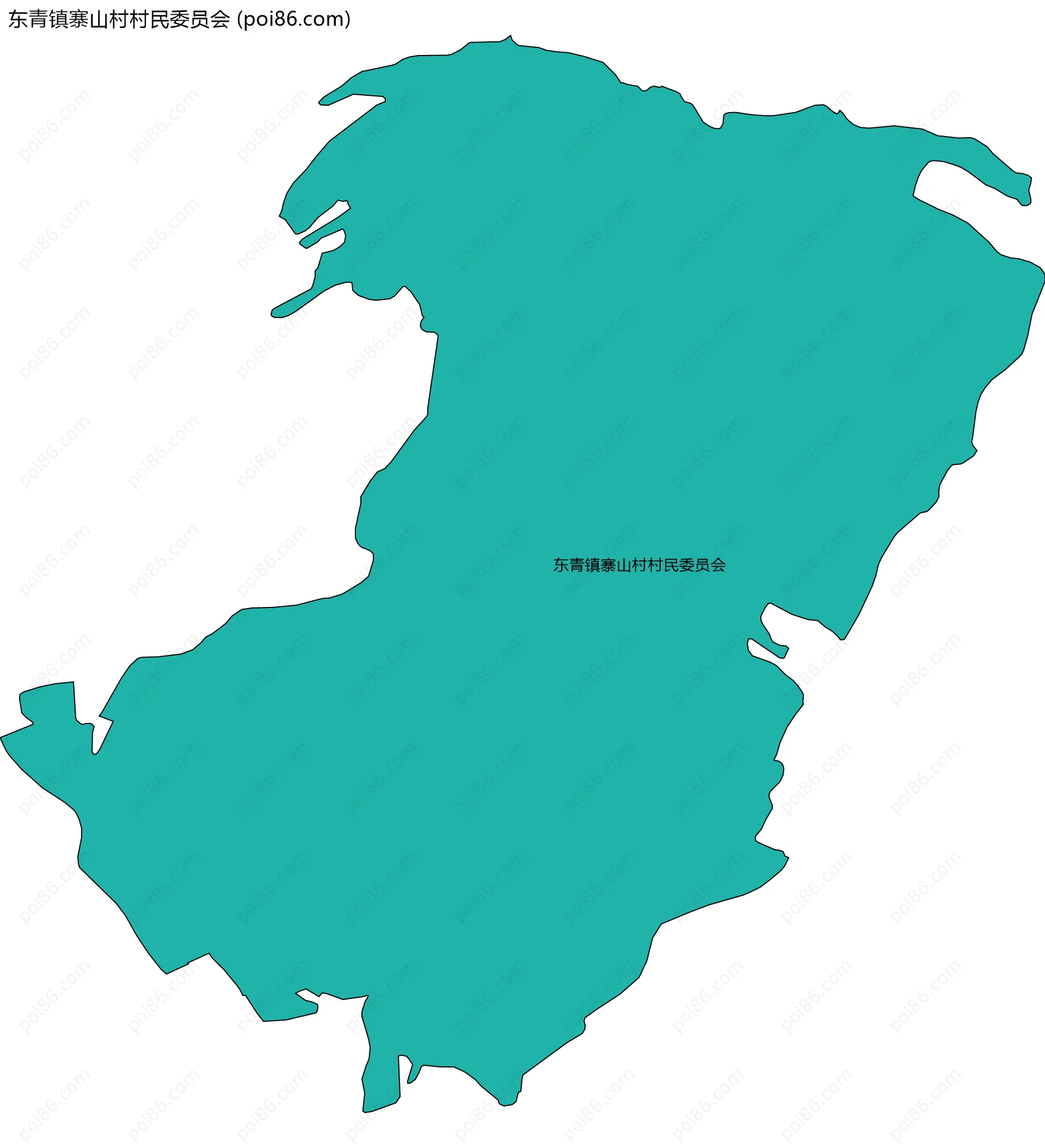 东青镇寨山村村民委员会边界地图