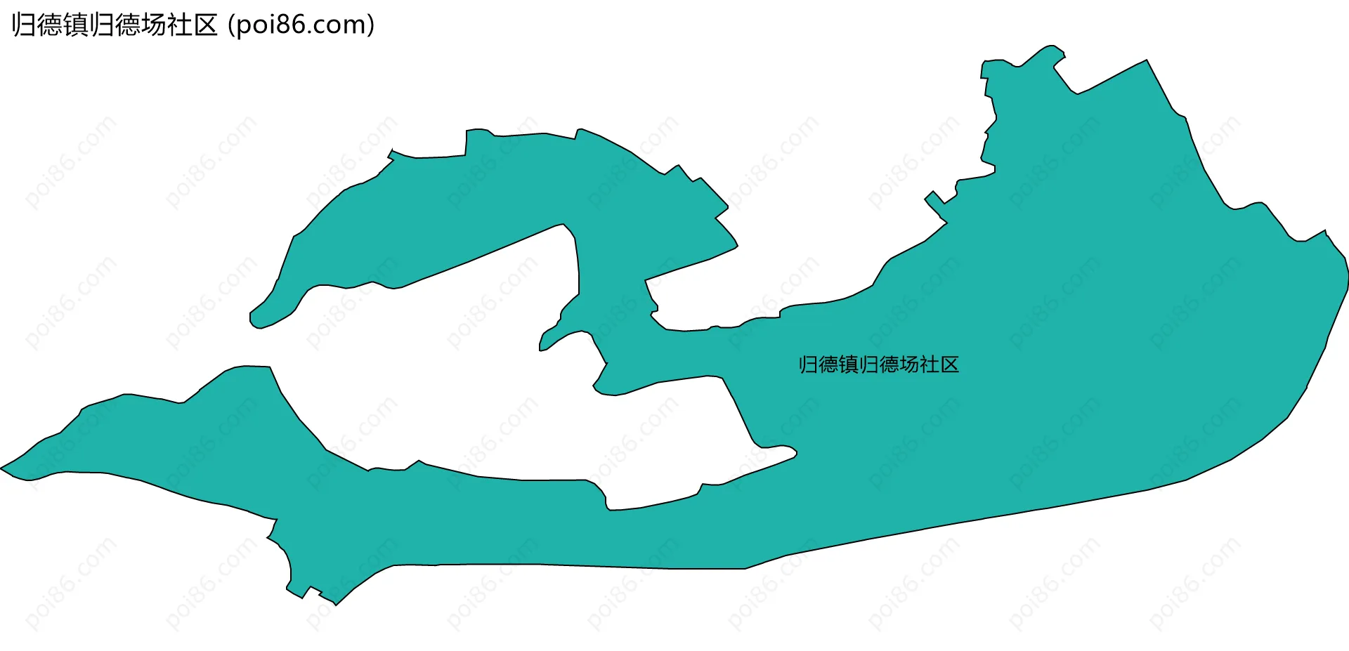 归德镇归德场社区边界地图