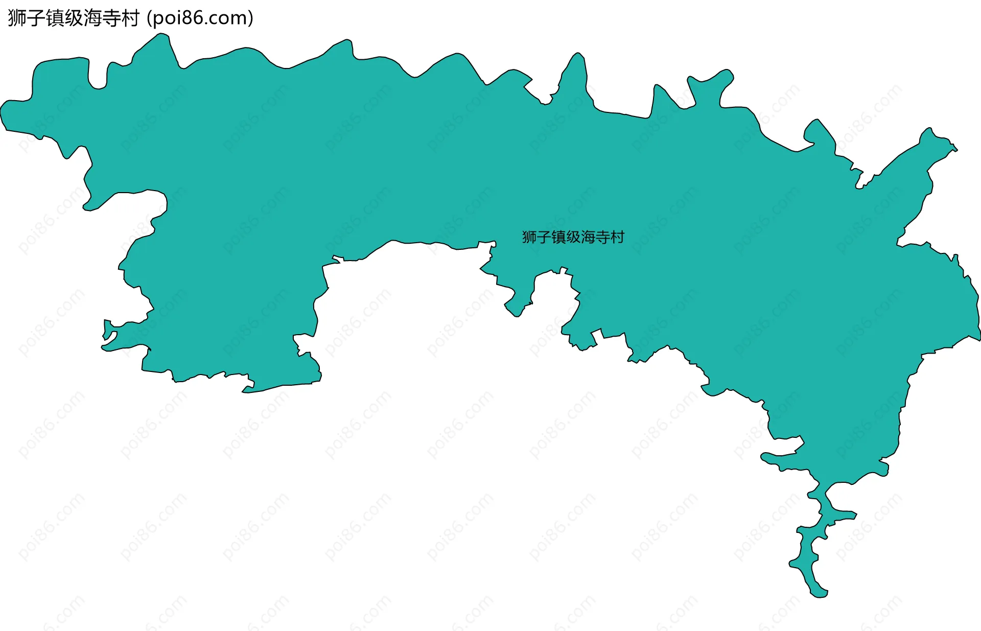 狮子镇级海寺村边界地图