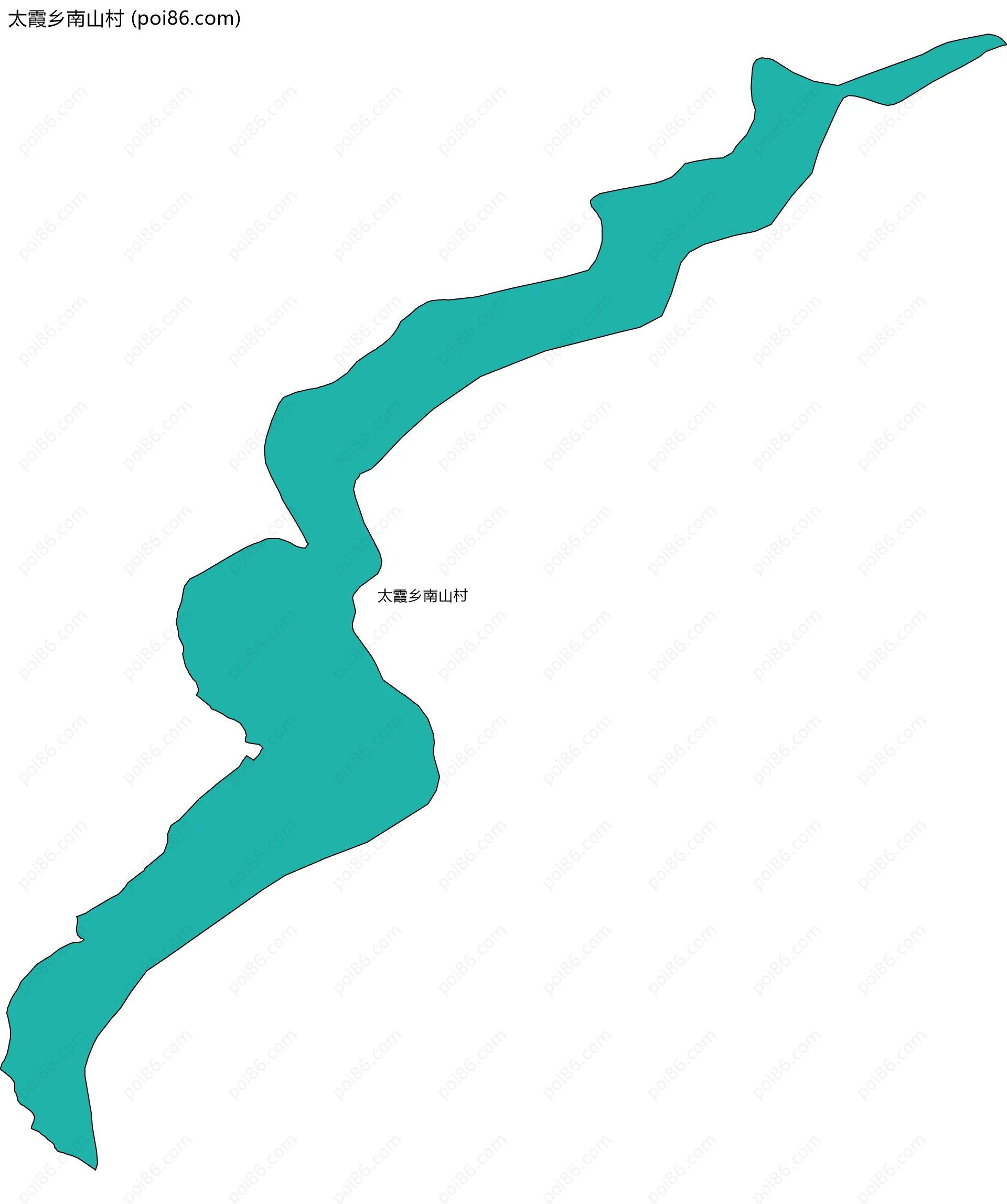 太霞乡南山村边界地图