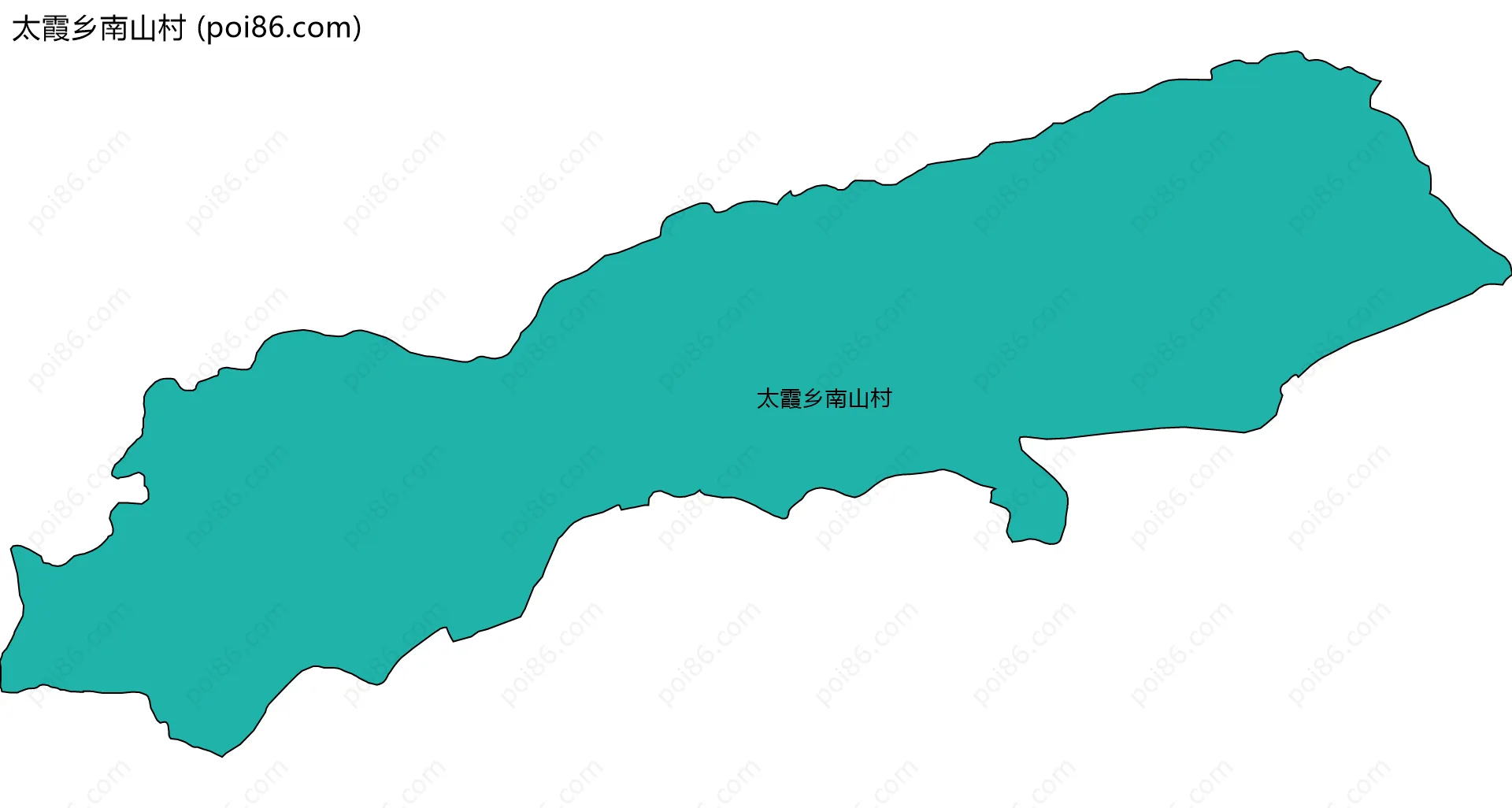 太霞乡南山村边界地图