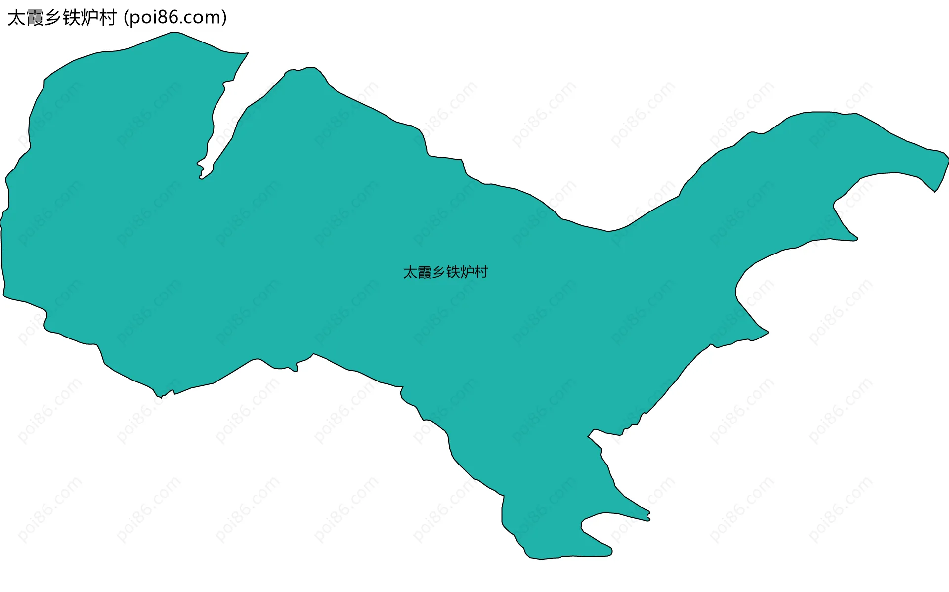 太霞乡铁炉村边界地图