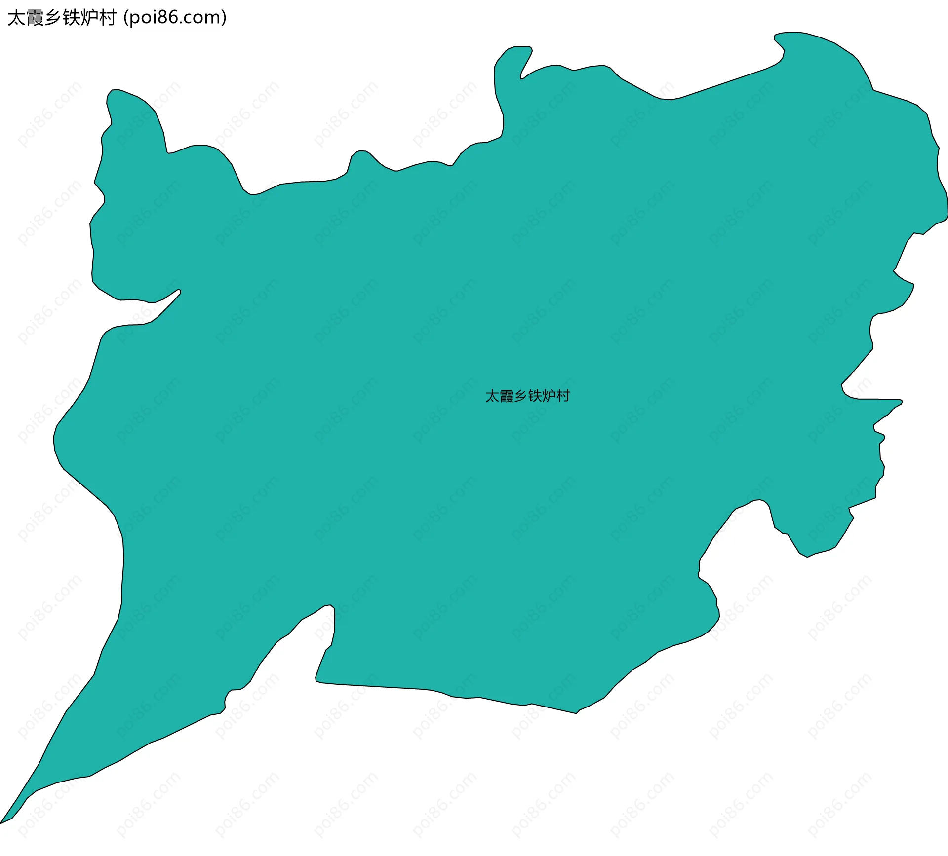 太霞乡铁炉村边界地图