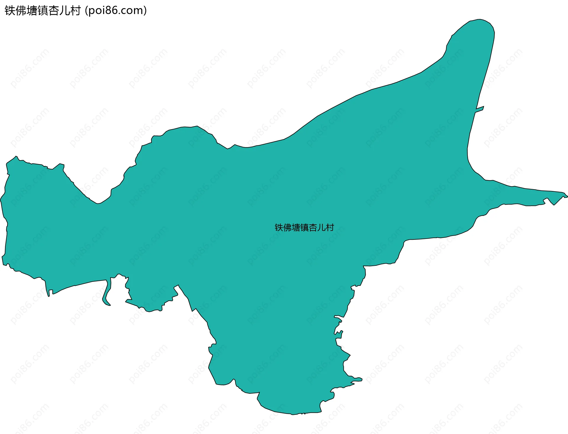 铁佛塘镇杏儿村边界地图