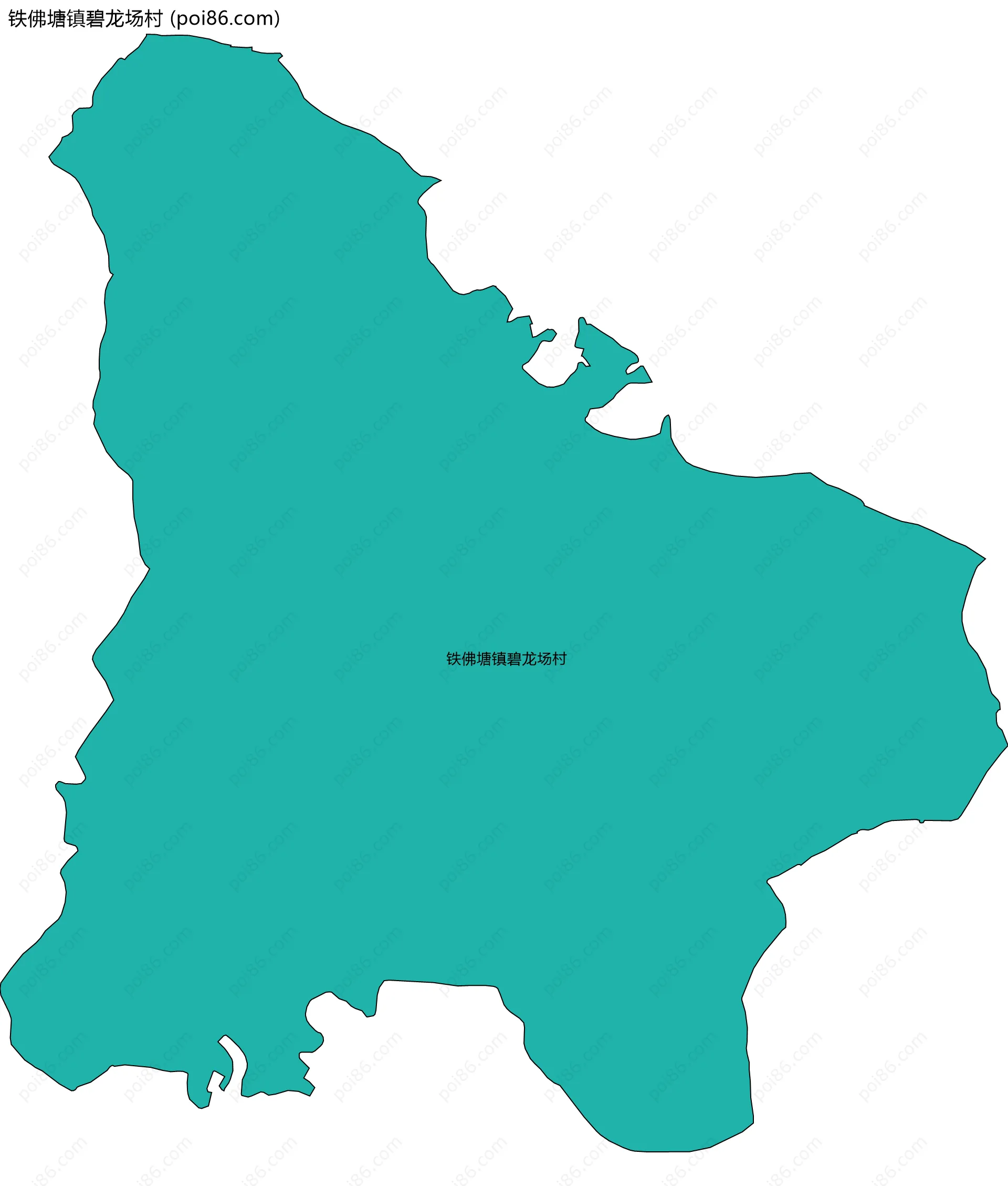 铁佛塘镇碧龙场村边界地图