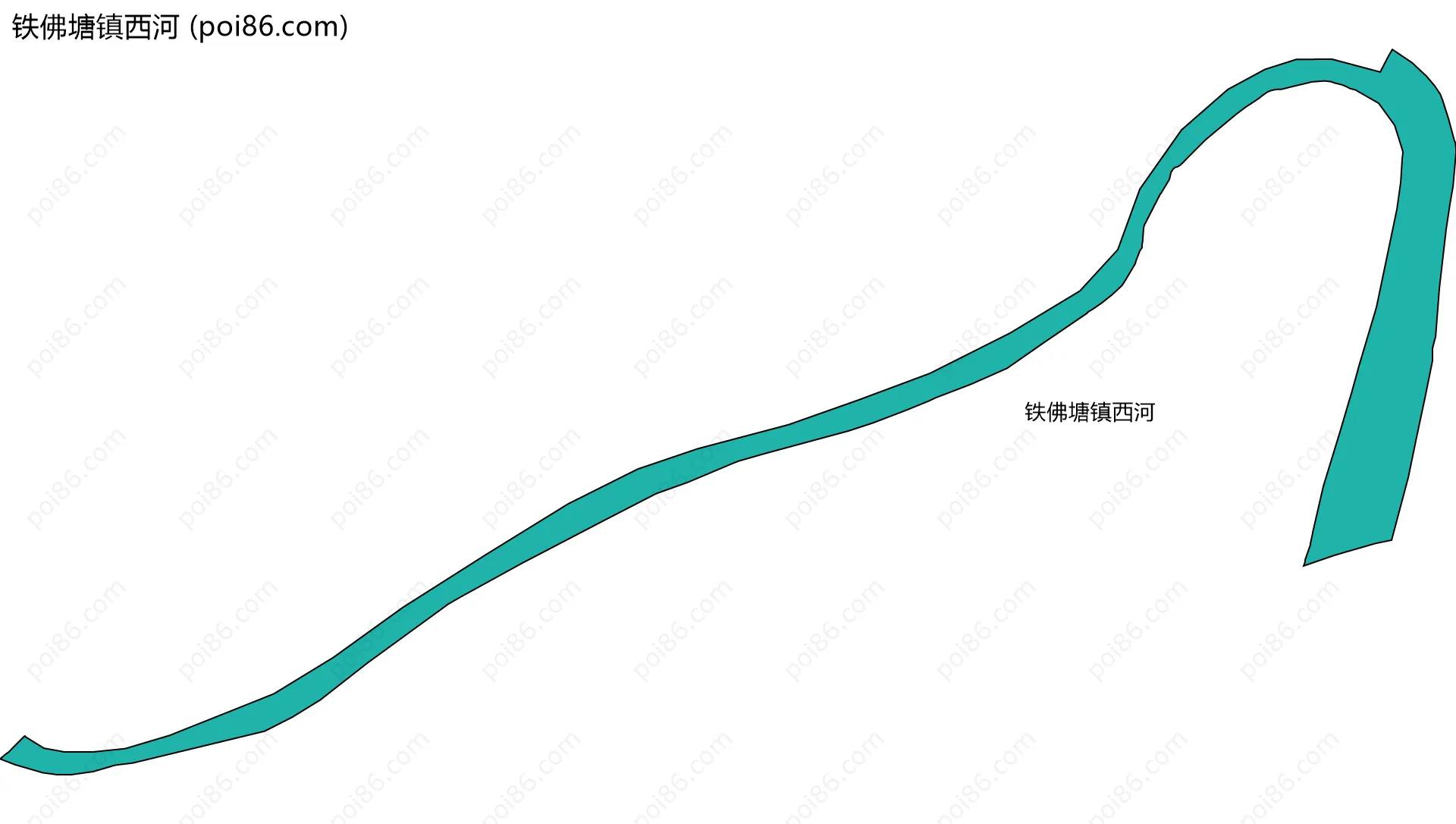 铁佛塘镇西河边界地图