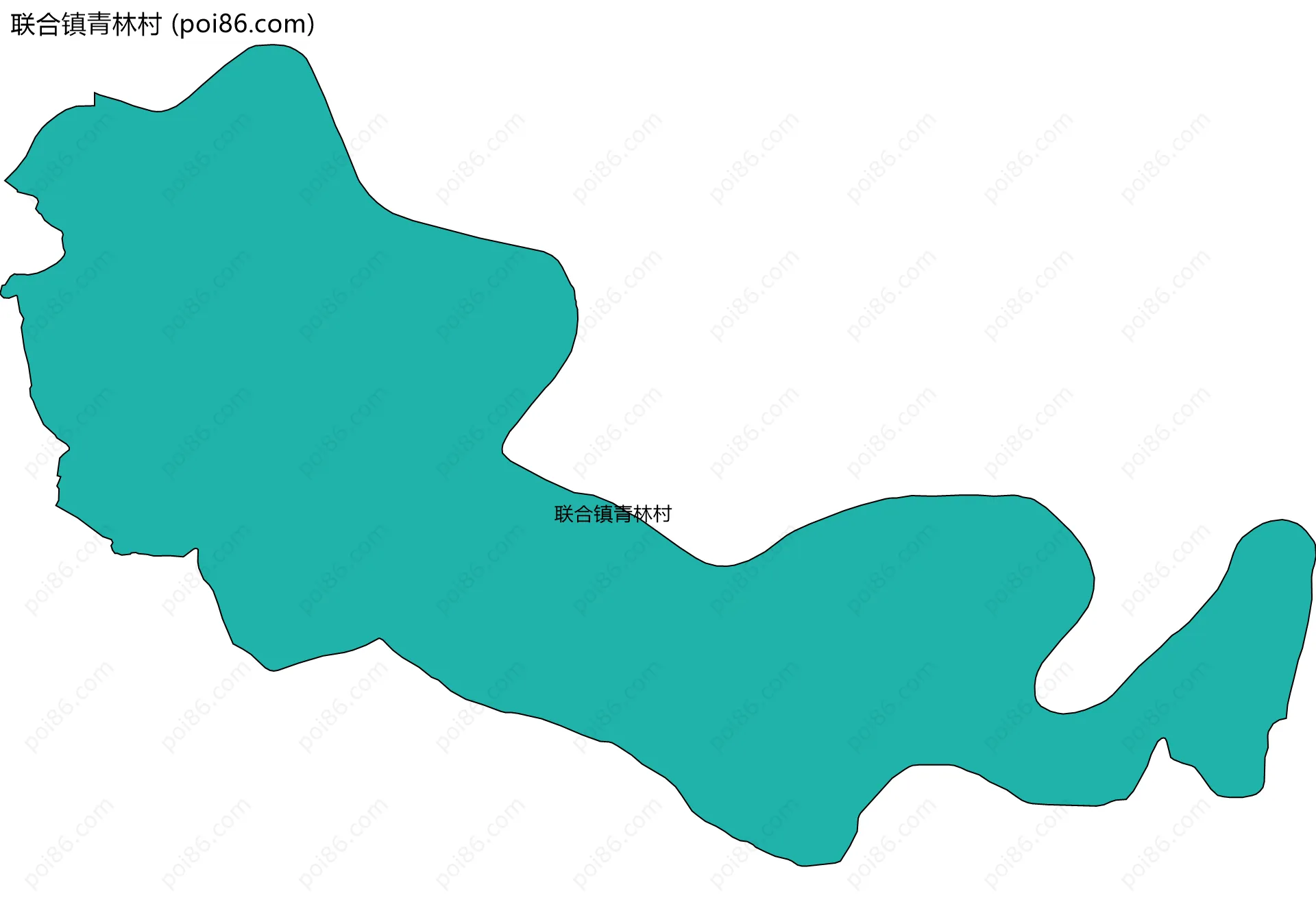联合镇青林村边界地图