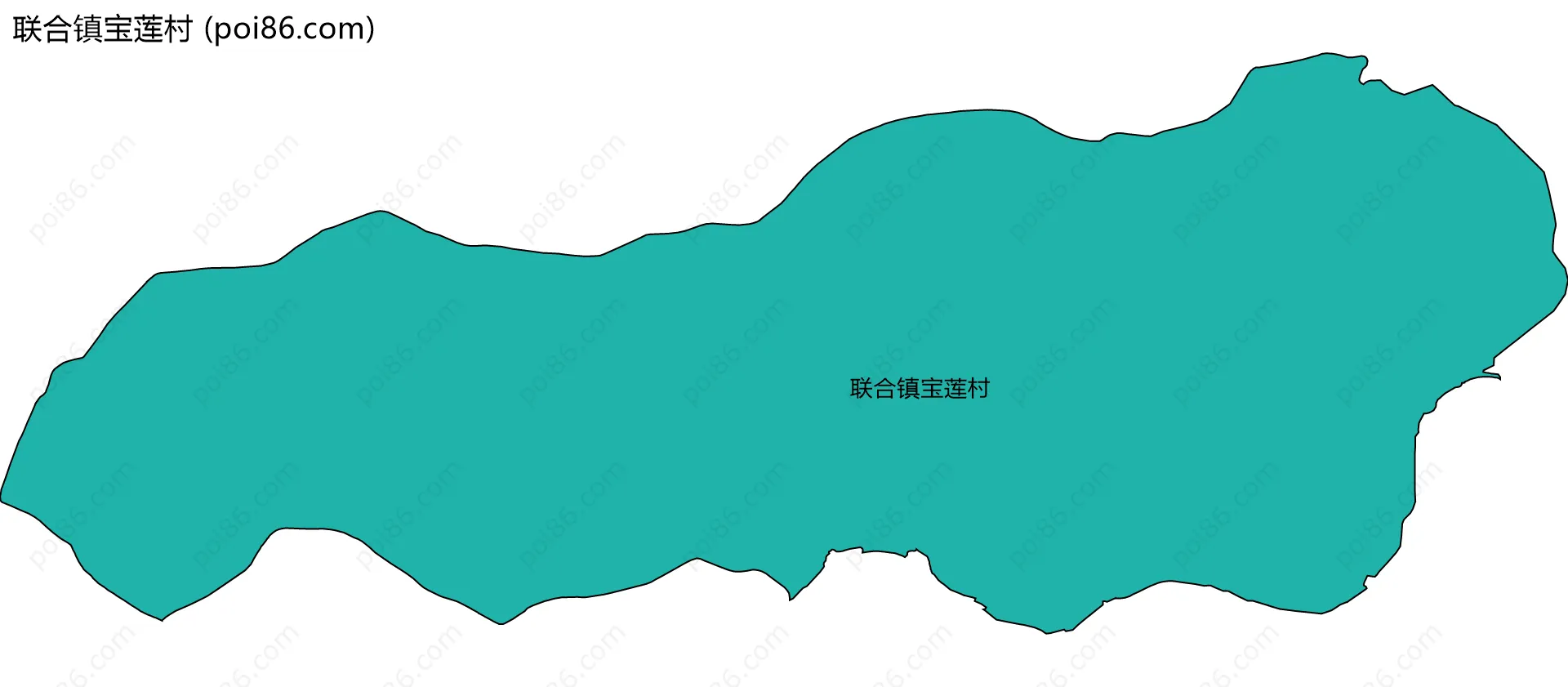 联合镇宝莲村边界地图