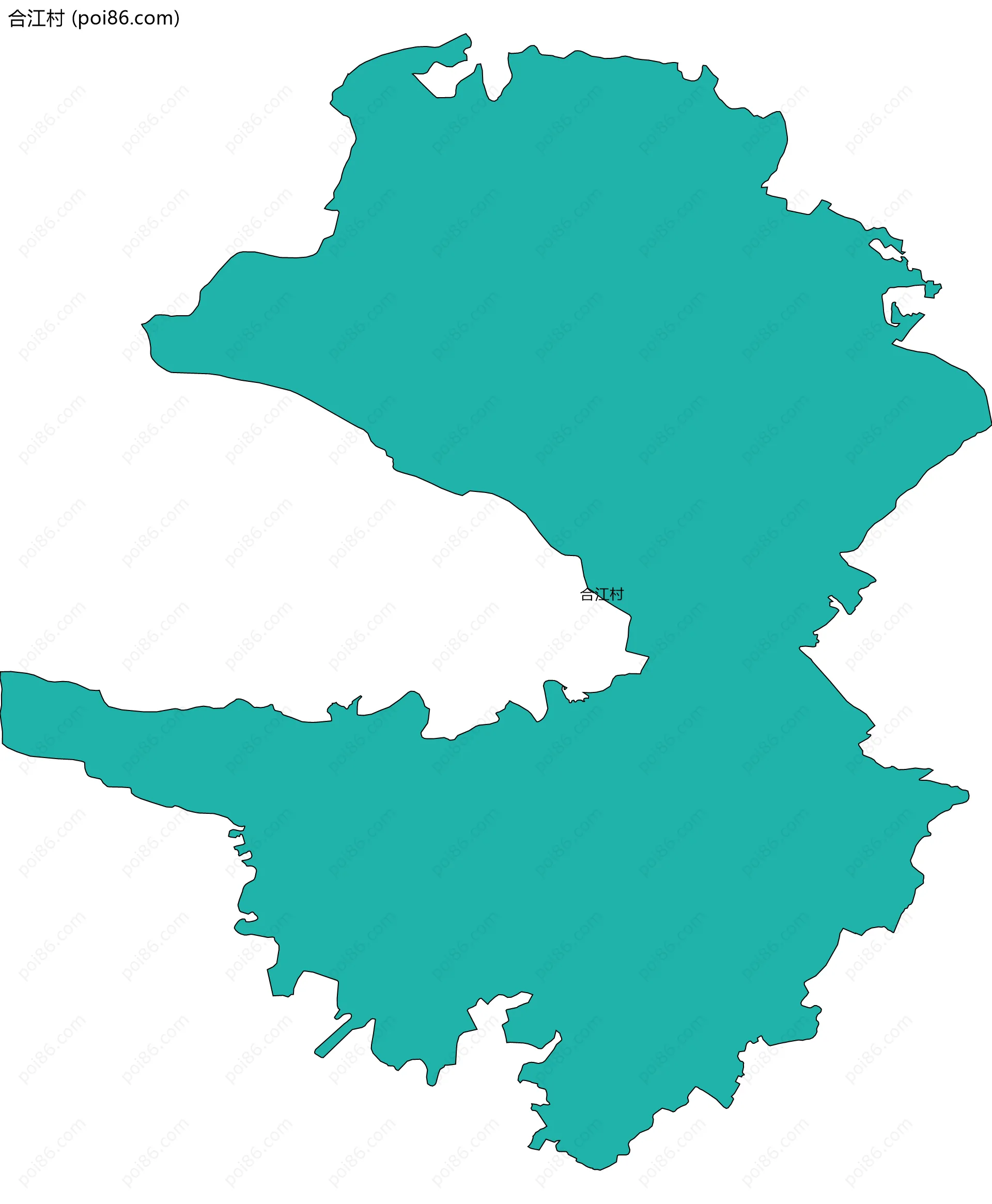 合江村边界地图