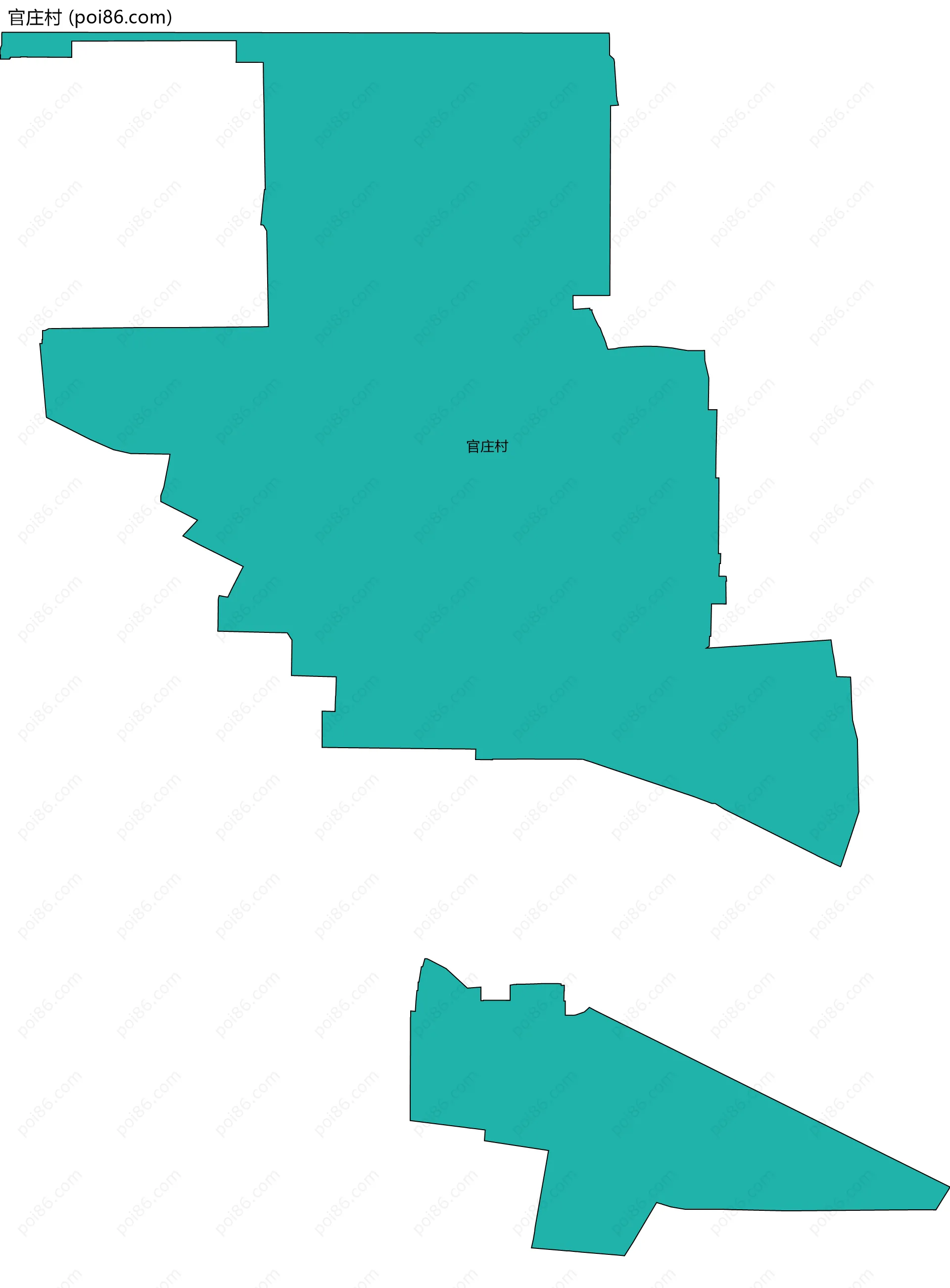 官庄村边界地图