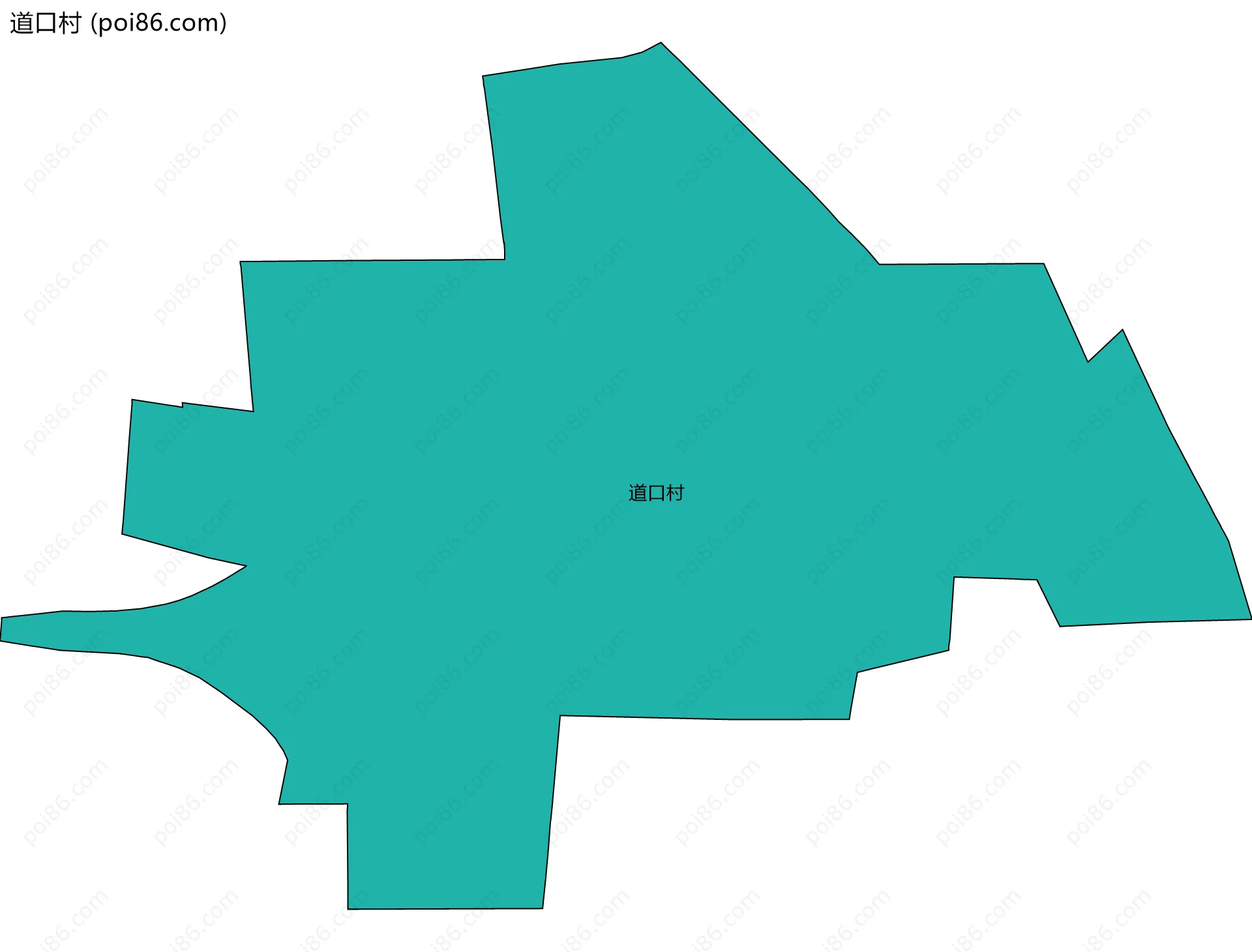 道口村边界地图