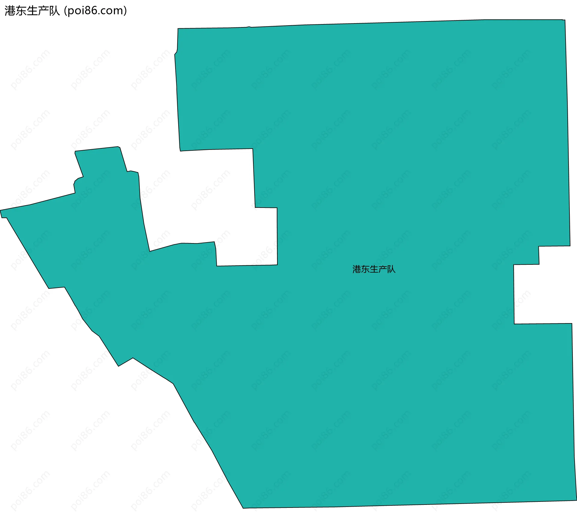 港东生产队边界地图
