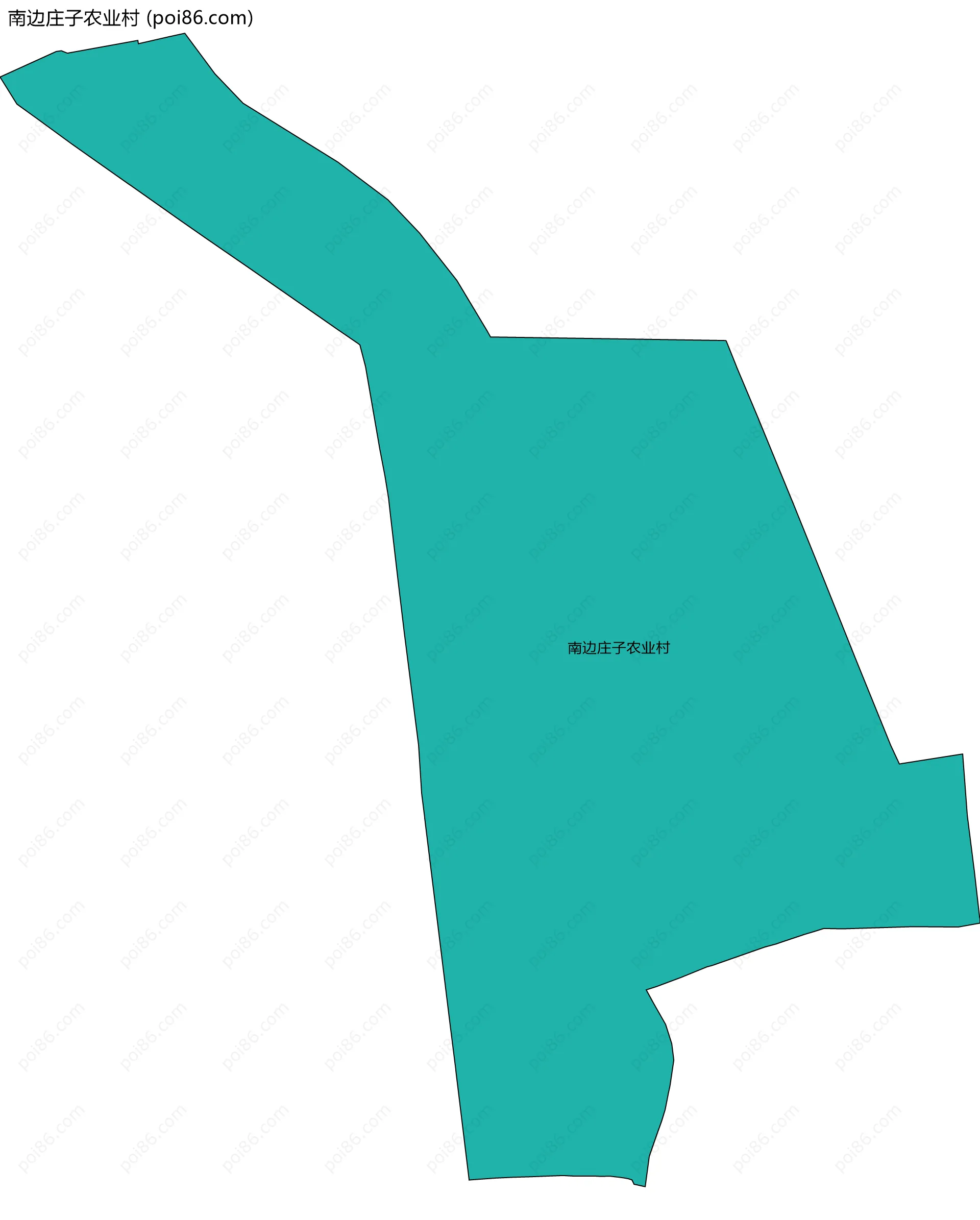 南边庄子农业村边界地图