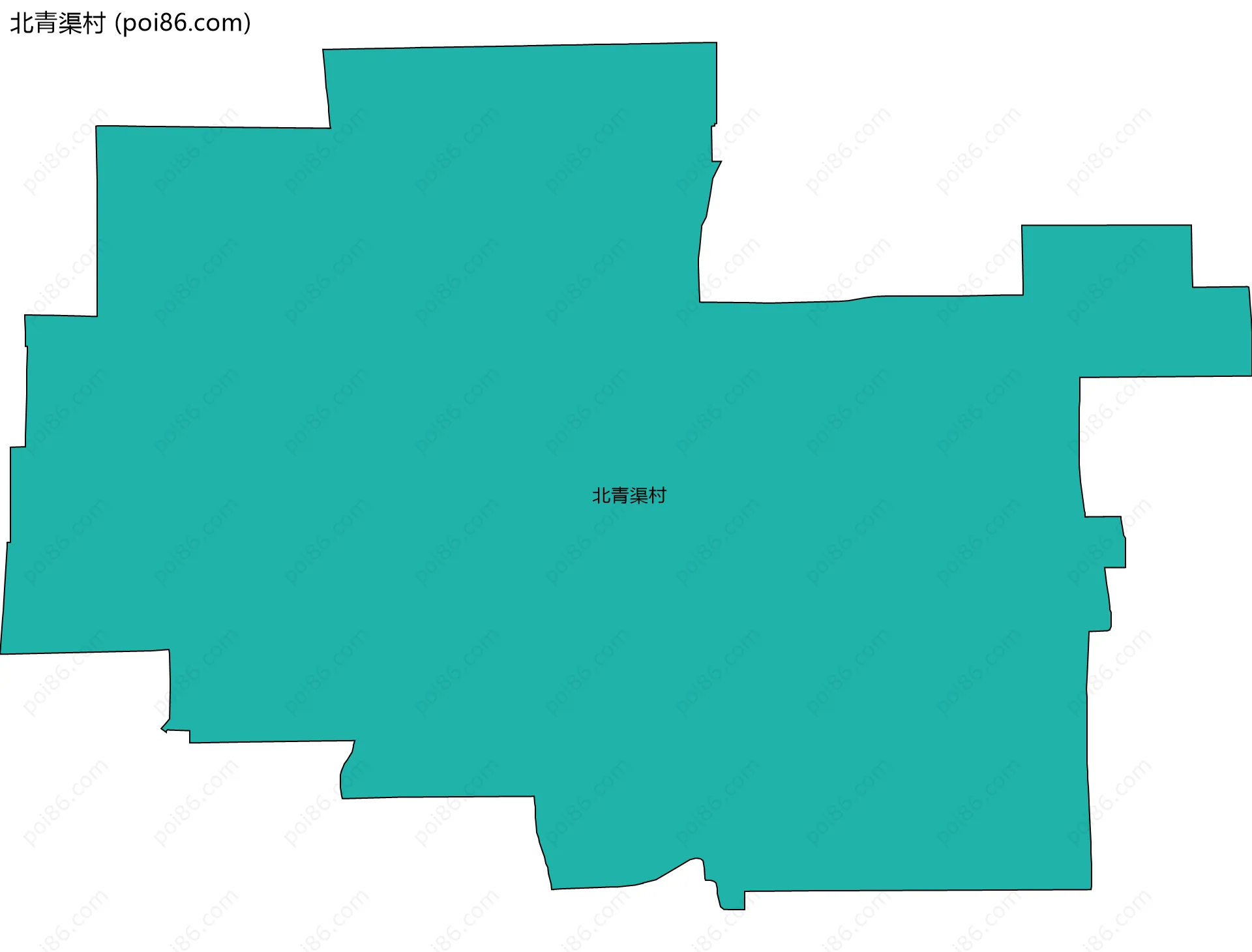 北青渠村边界地图