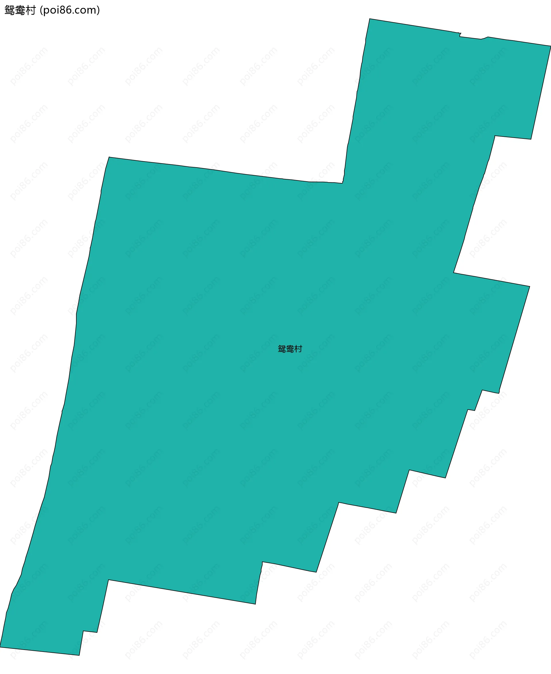 鸳鸯村边界地图