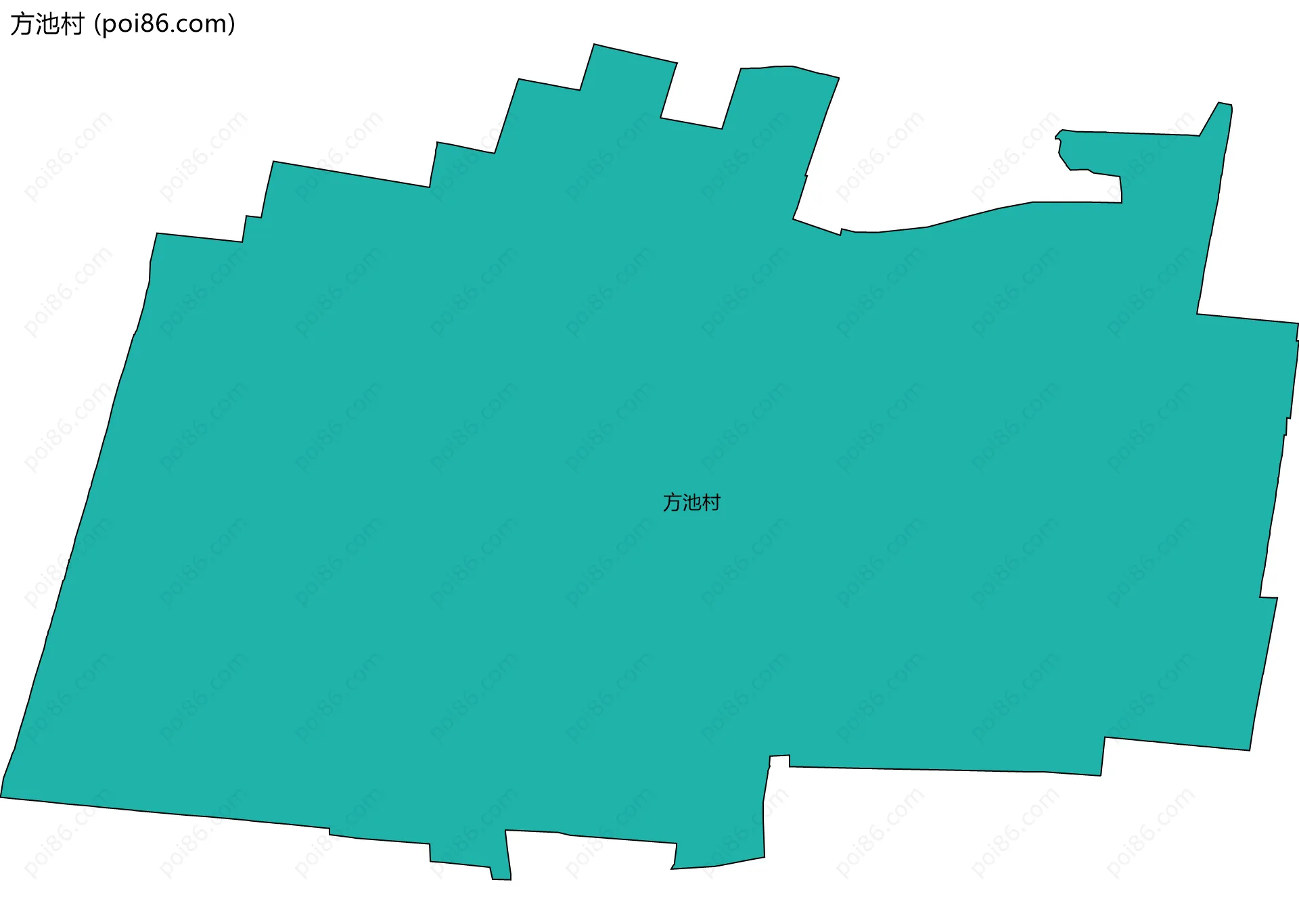 方池村边界地图