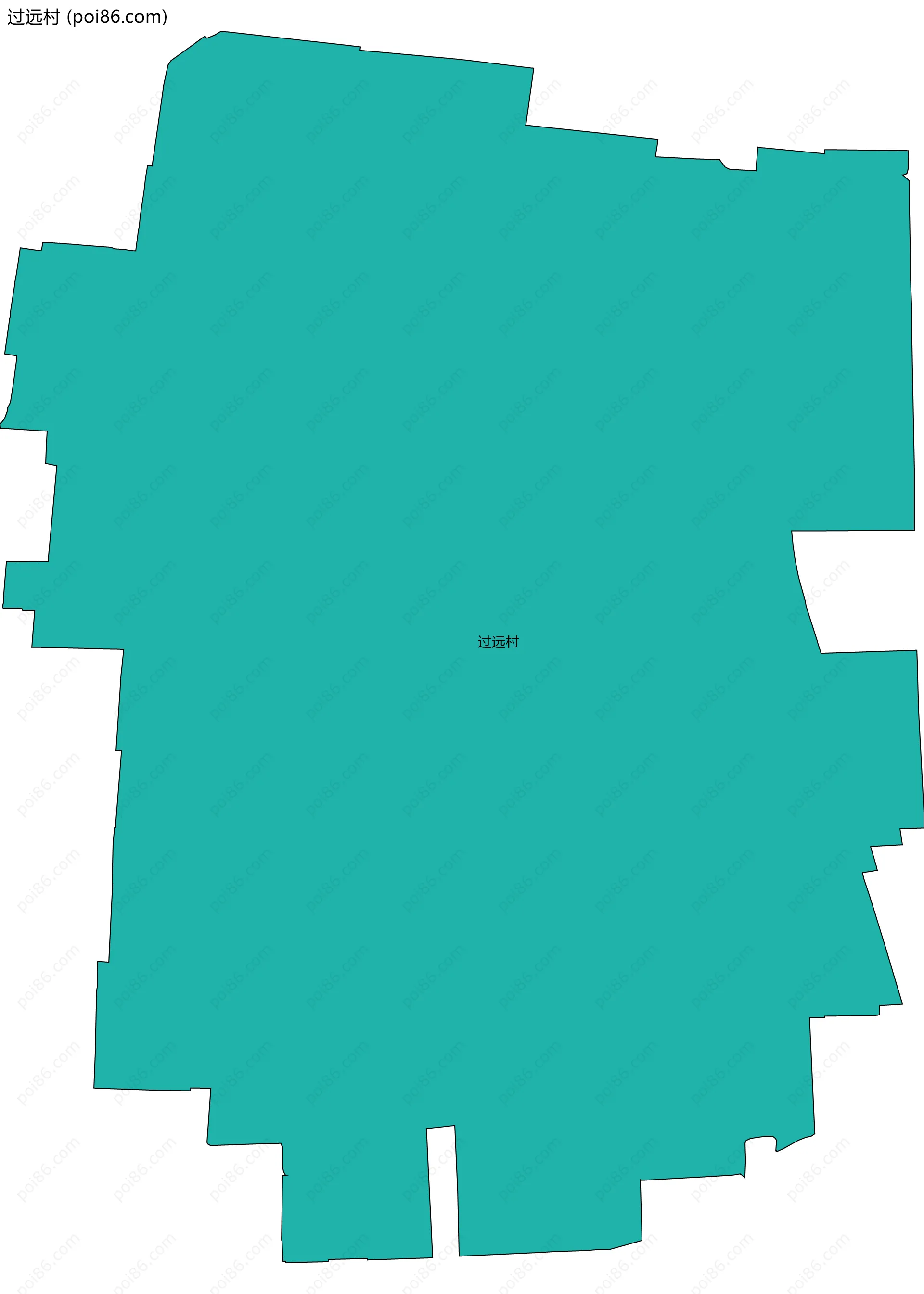 过远村边界地图