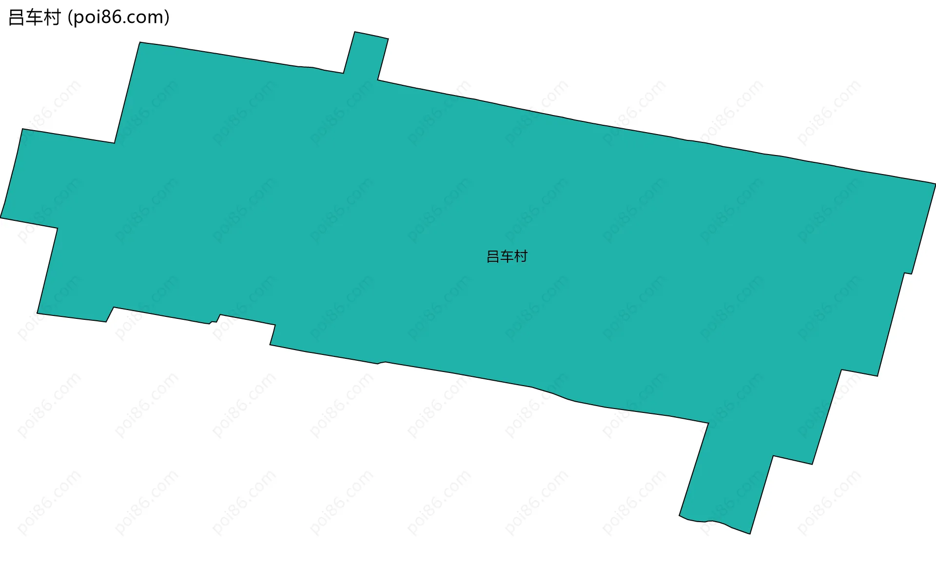 吕车村边界地图