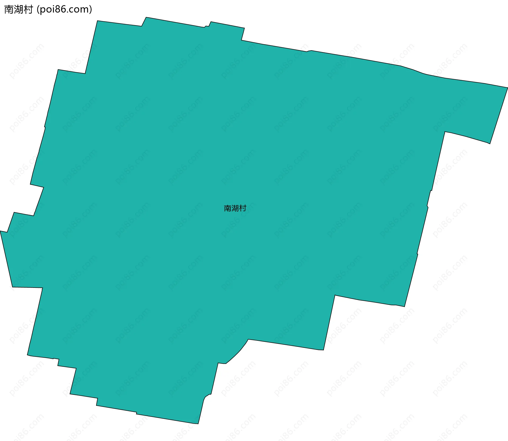南湖村边界地图