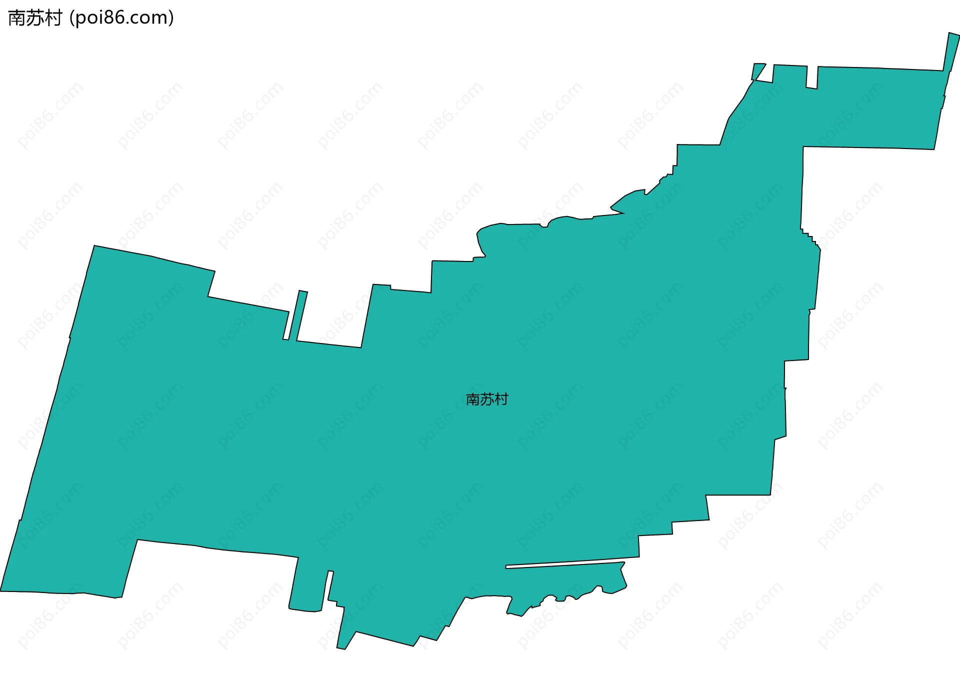 南苏村边界地图