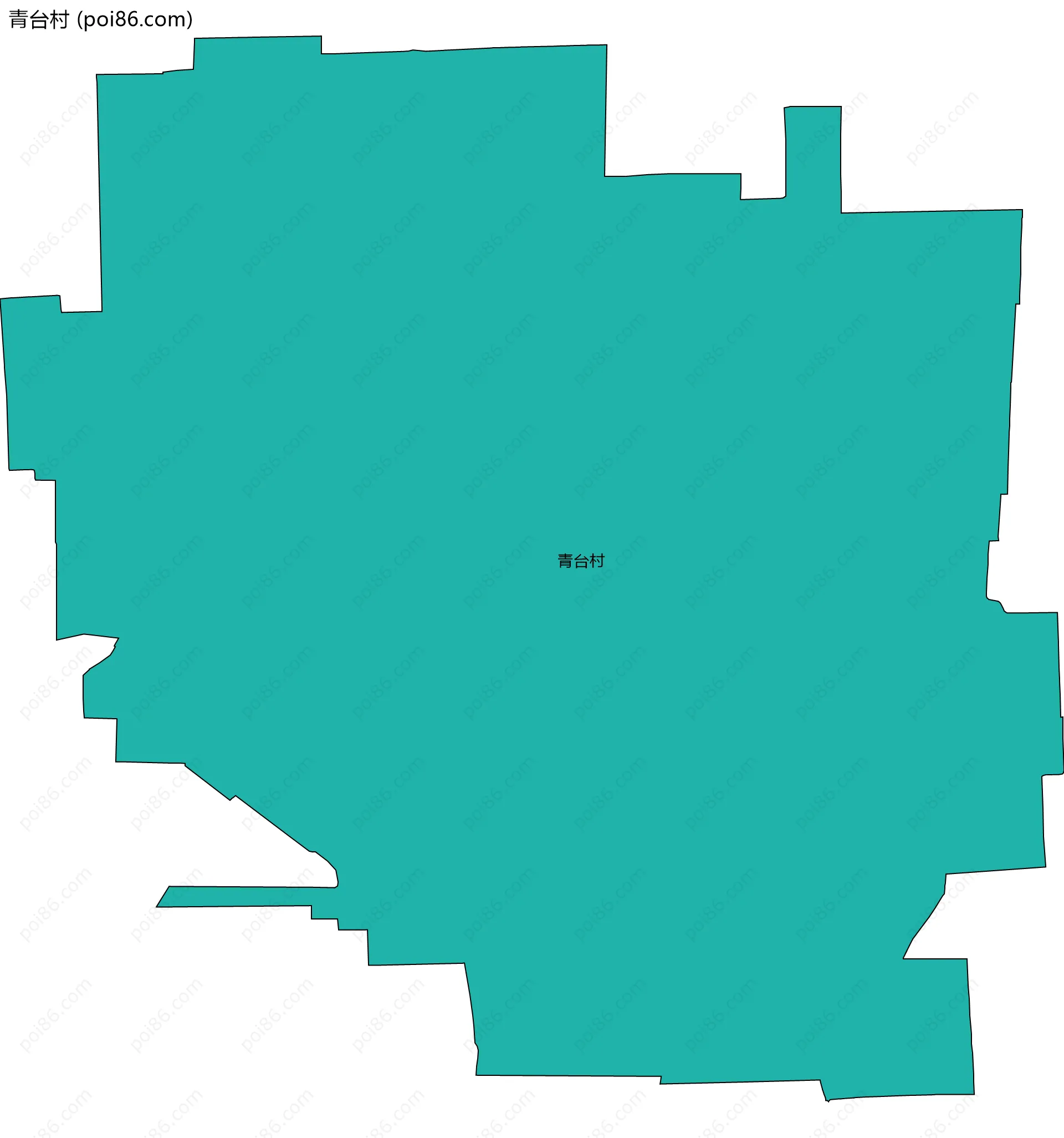 青台村边界地图