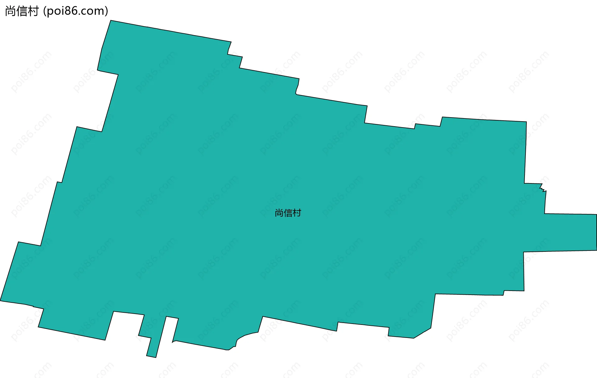 尚信村边界地图