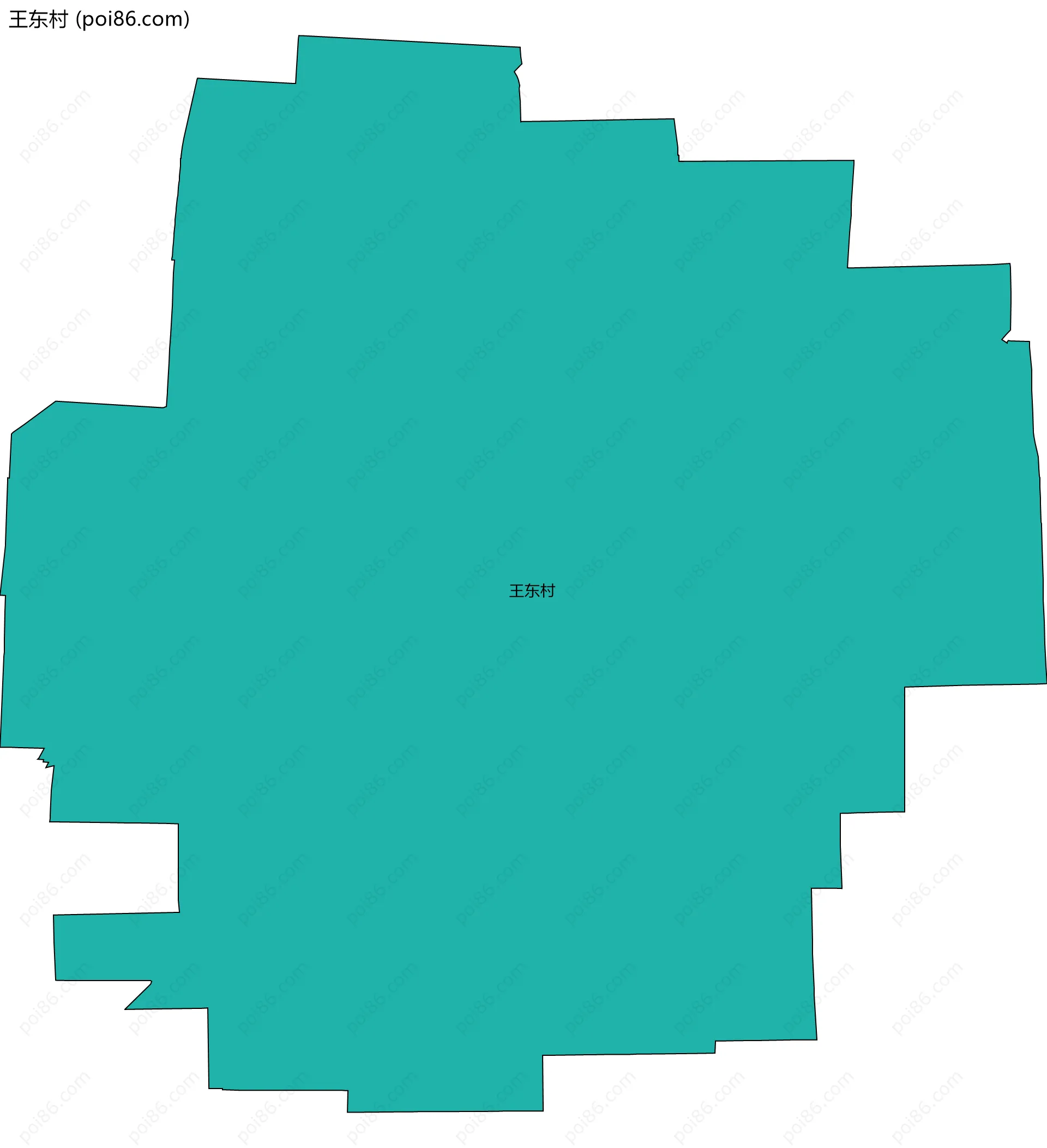 王东村边界地图