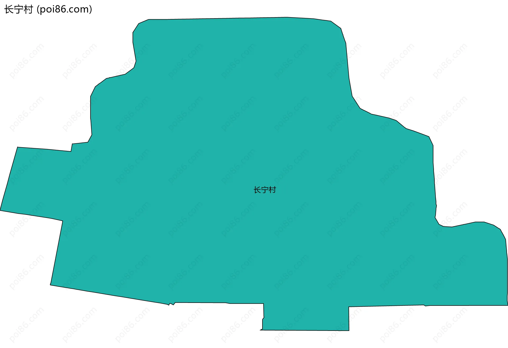 长宁村边界地图