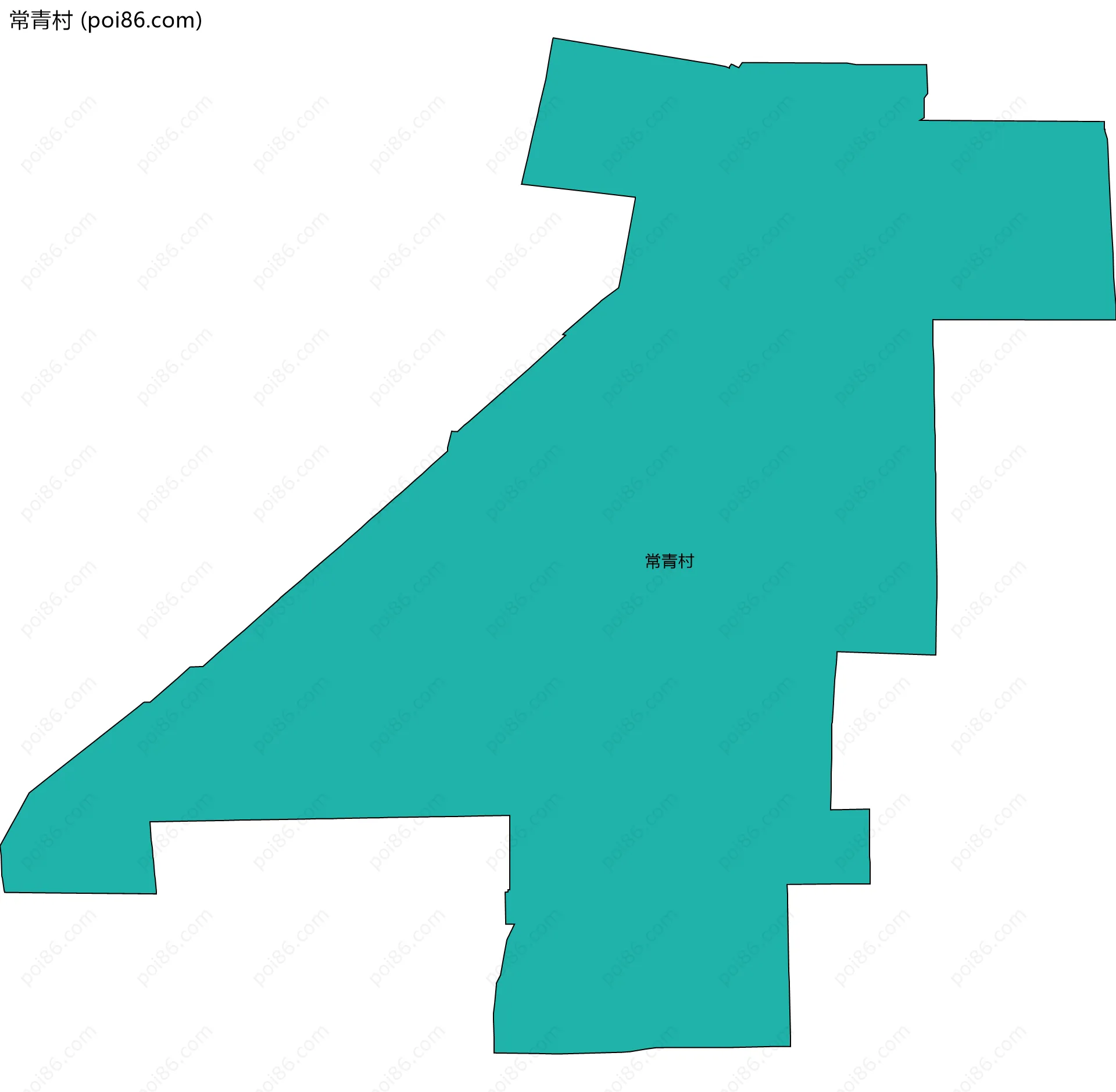 常青村边界地图