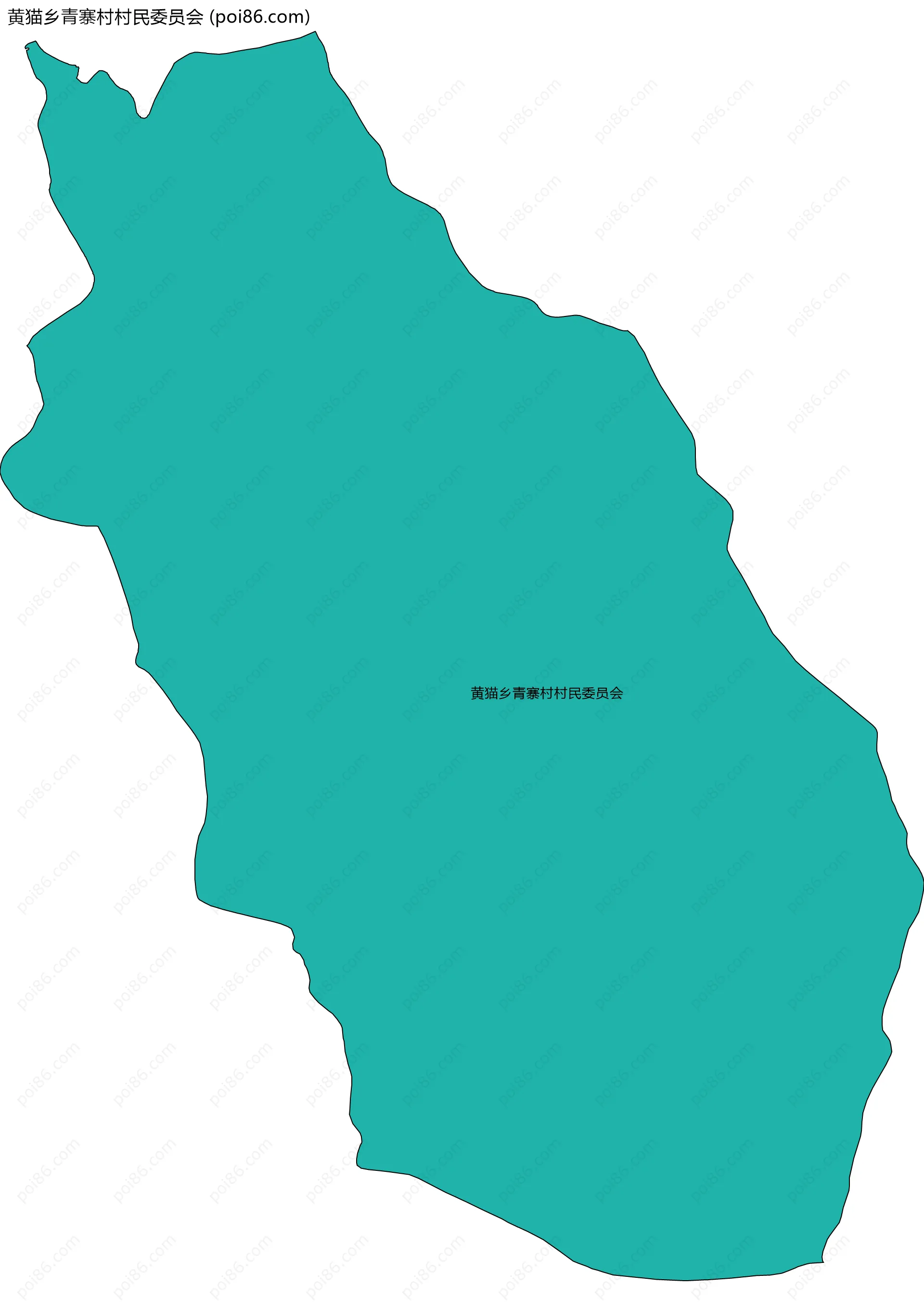 黄猫乡青寨村村民委员会边界地图