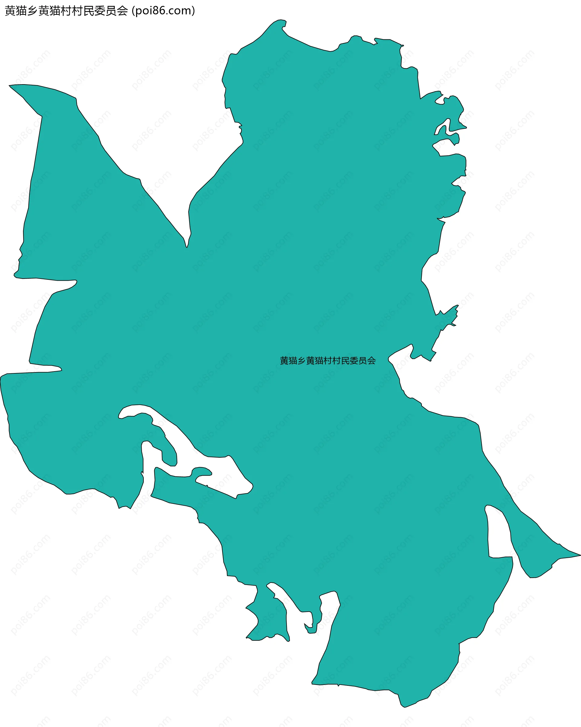 黄猫乡黄猫村村民委员会边界地图