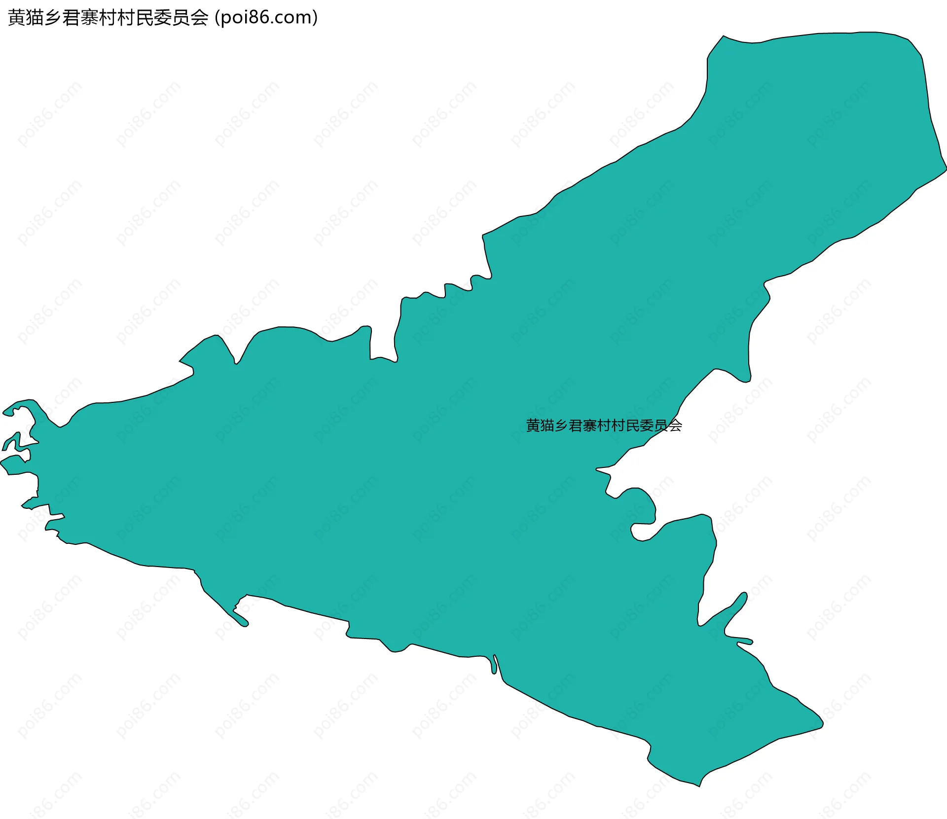 黄猫乡君寨村村民委员会边界地图