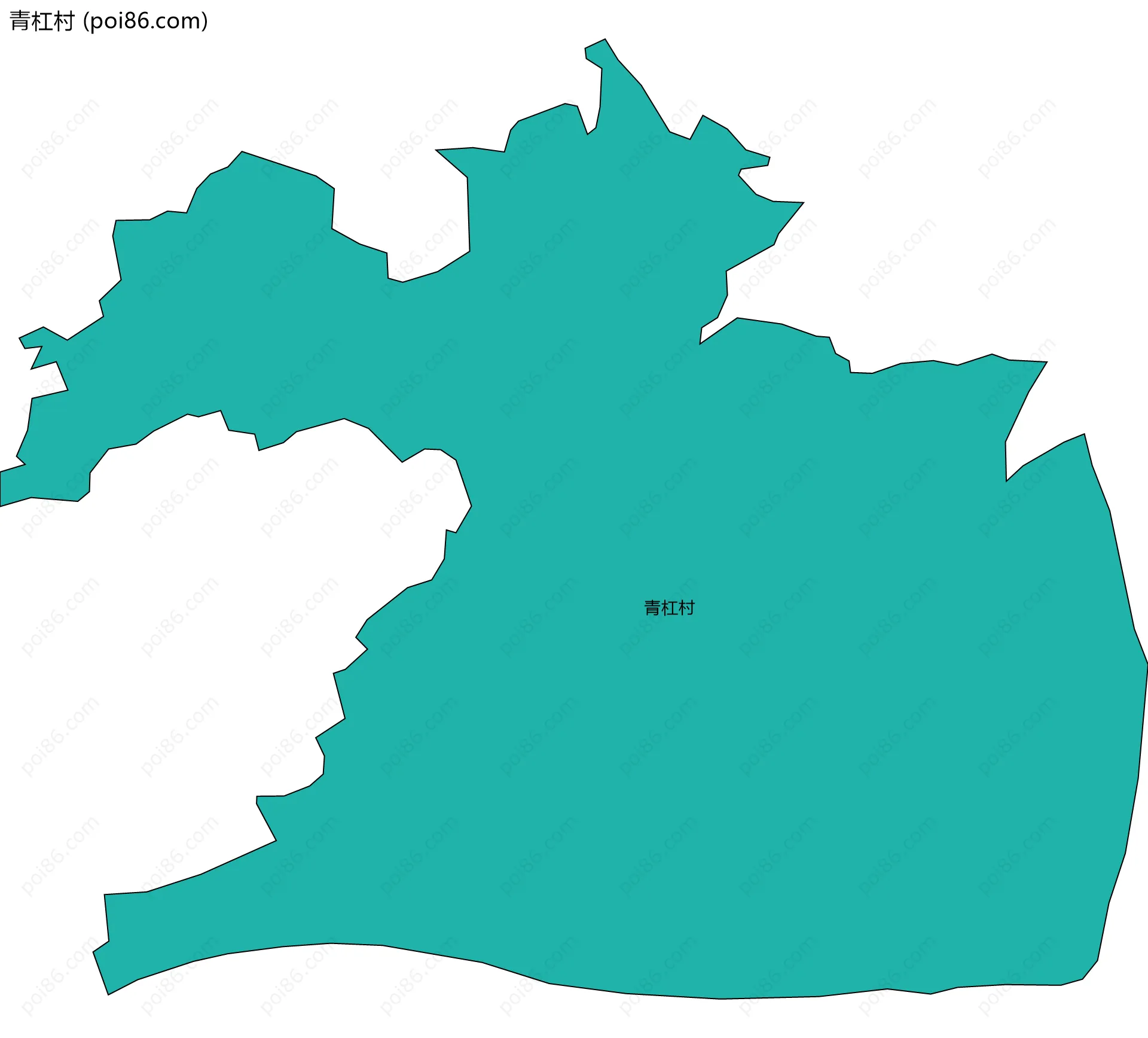 青杠村边界地图