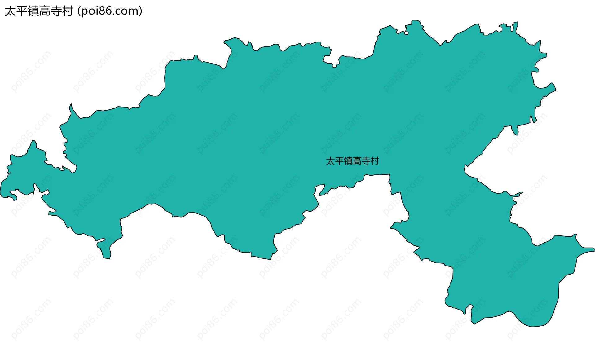 太平镇高寺村边界地图