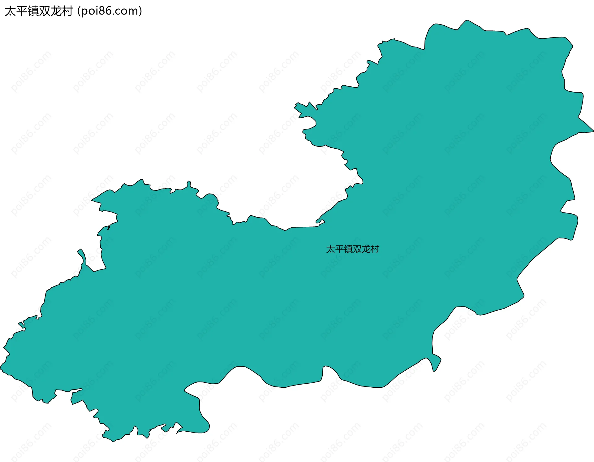 太平镇双龙村边界地图