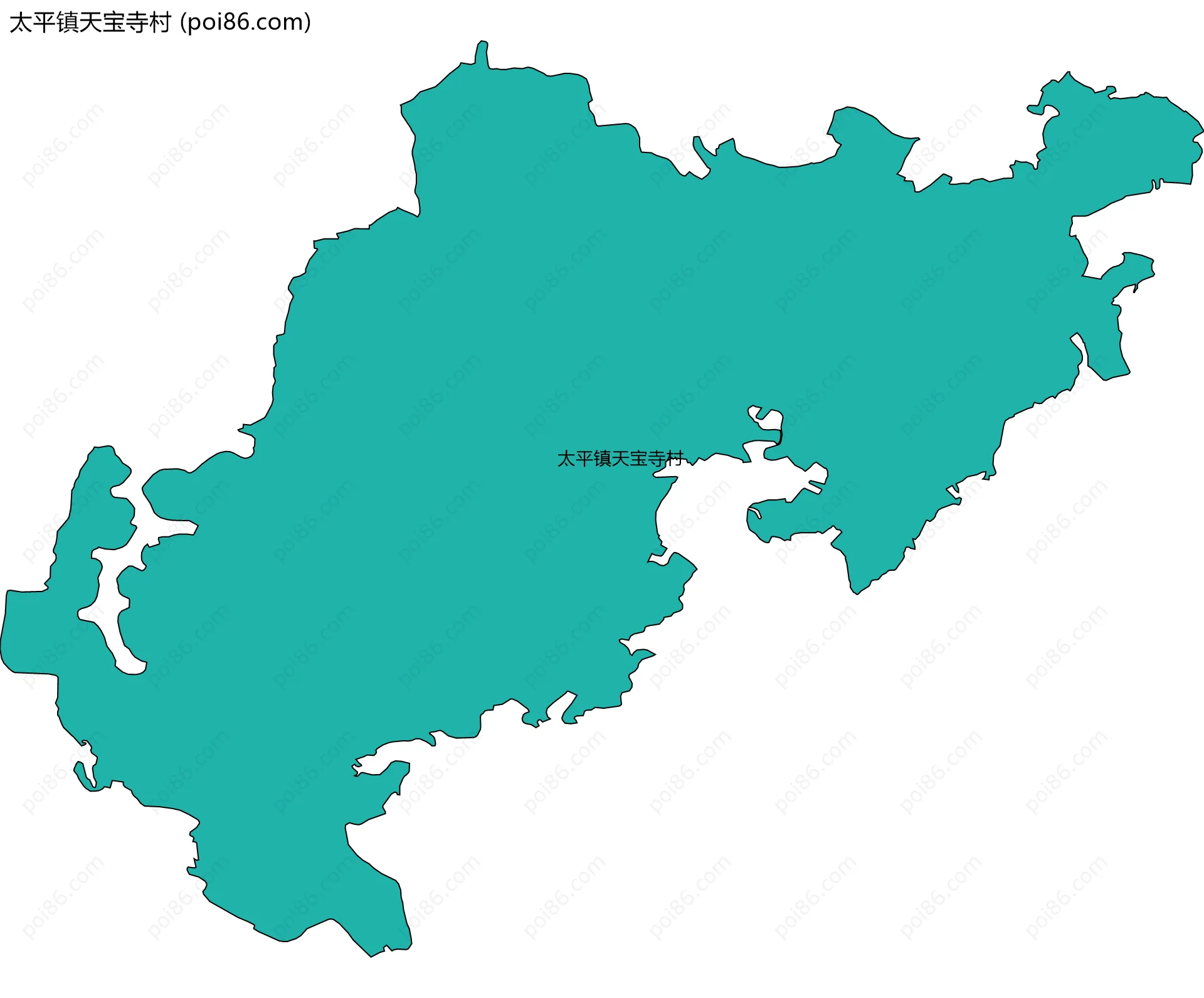 太平镇天宝寺村边界地图