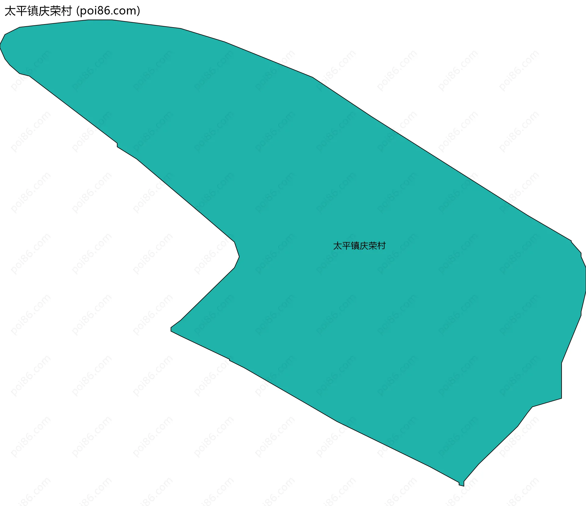 太平镇庆荣村边界地图
