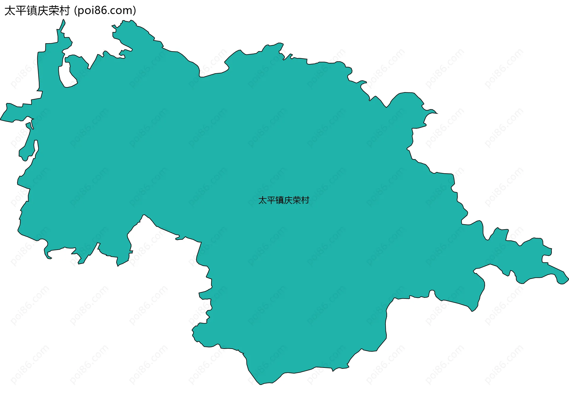 太平镇庆荣村边界地图