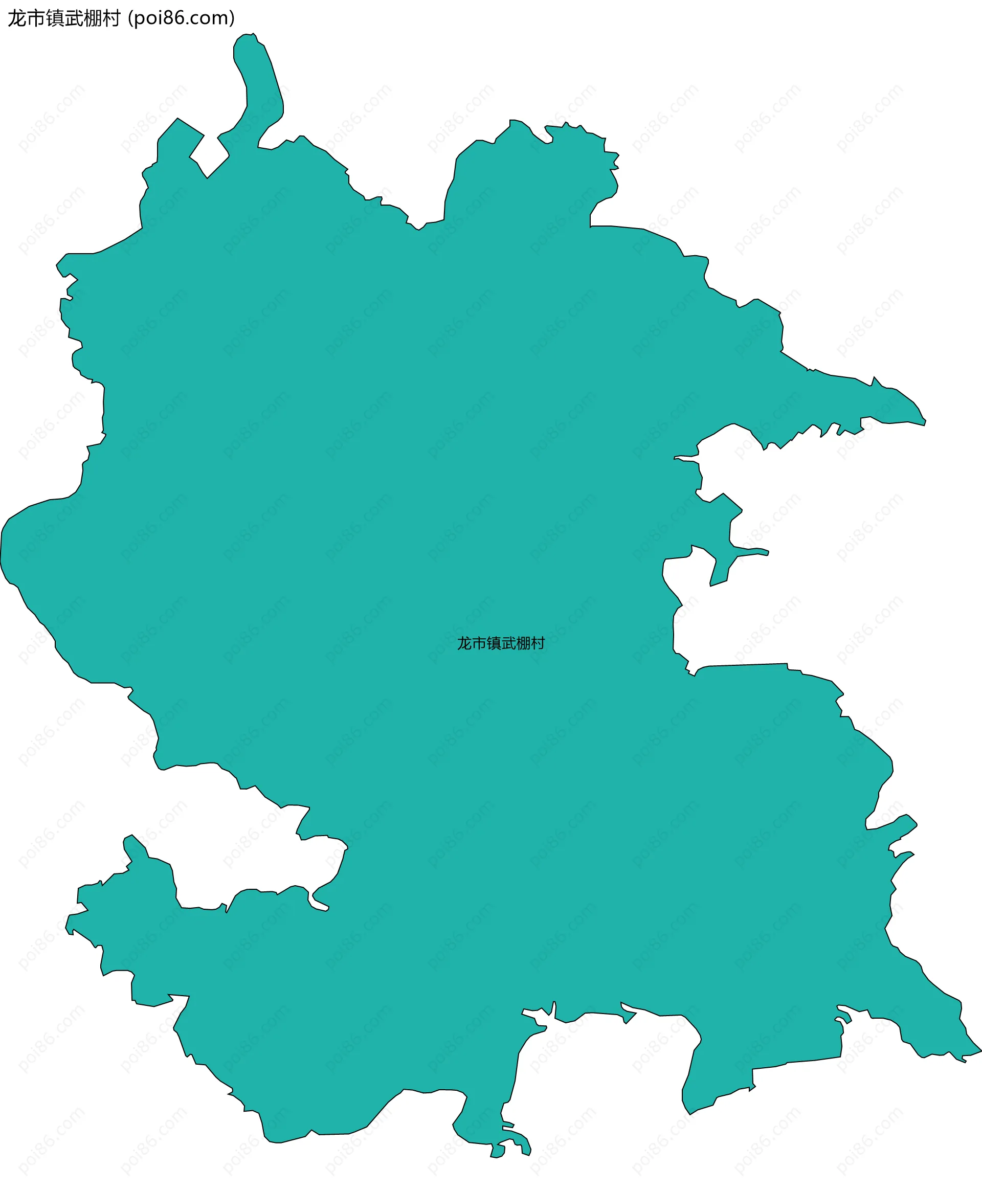 龙市镇武棚村边界地图