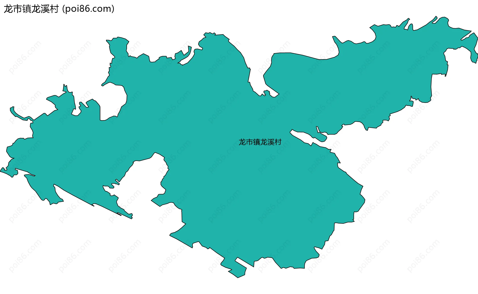 龙市镇龙溪村边界地图