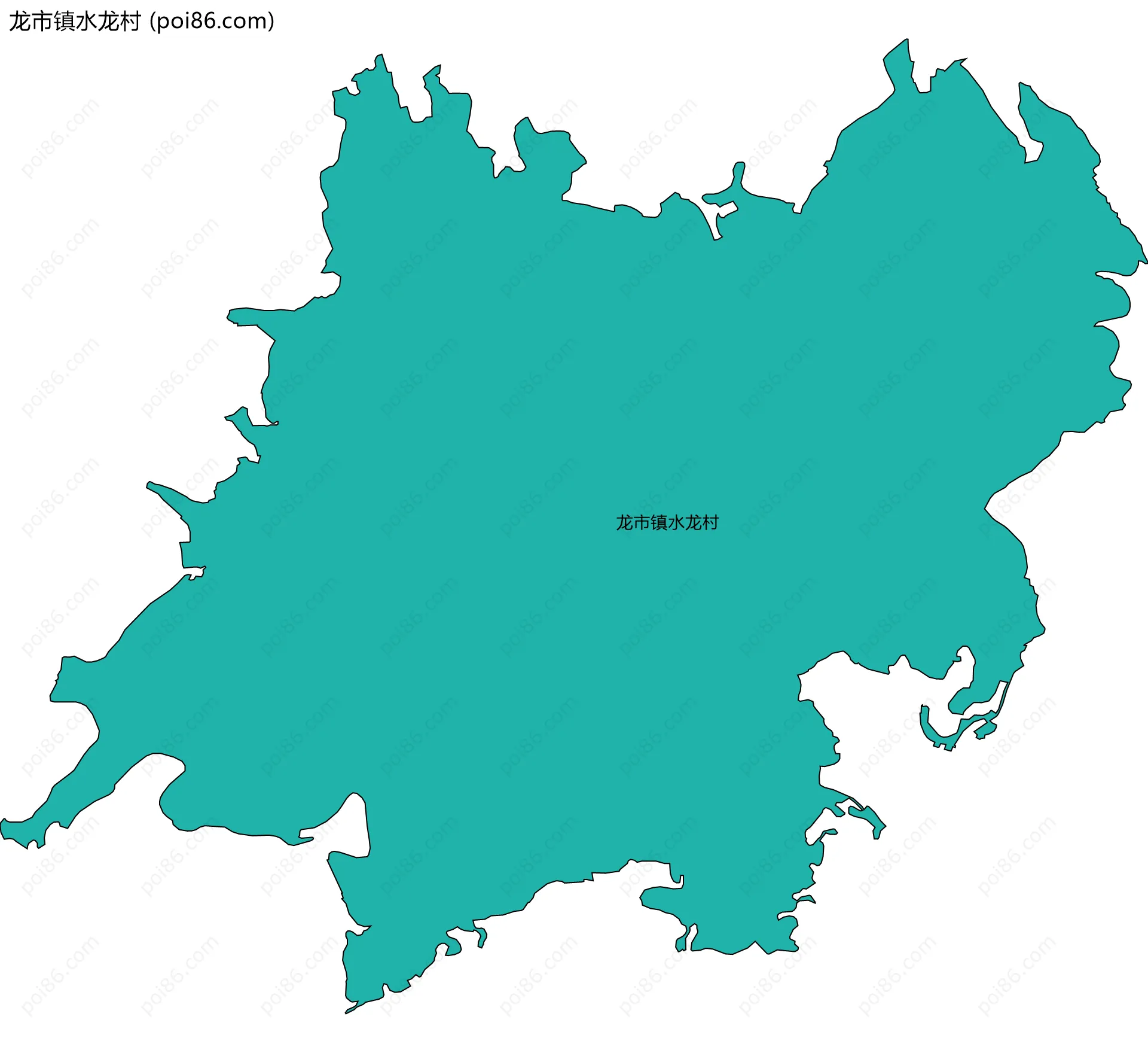 龙市镇水龙村边界地图