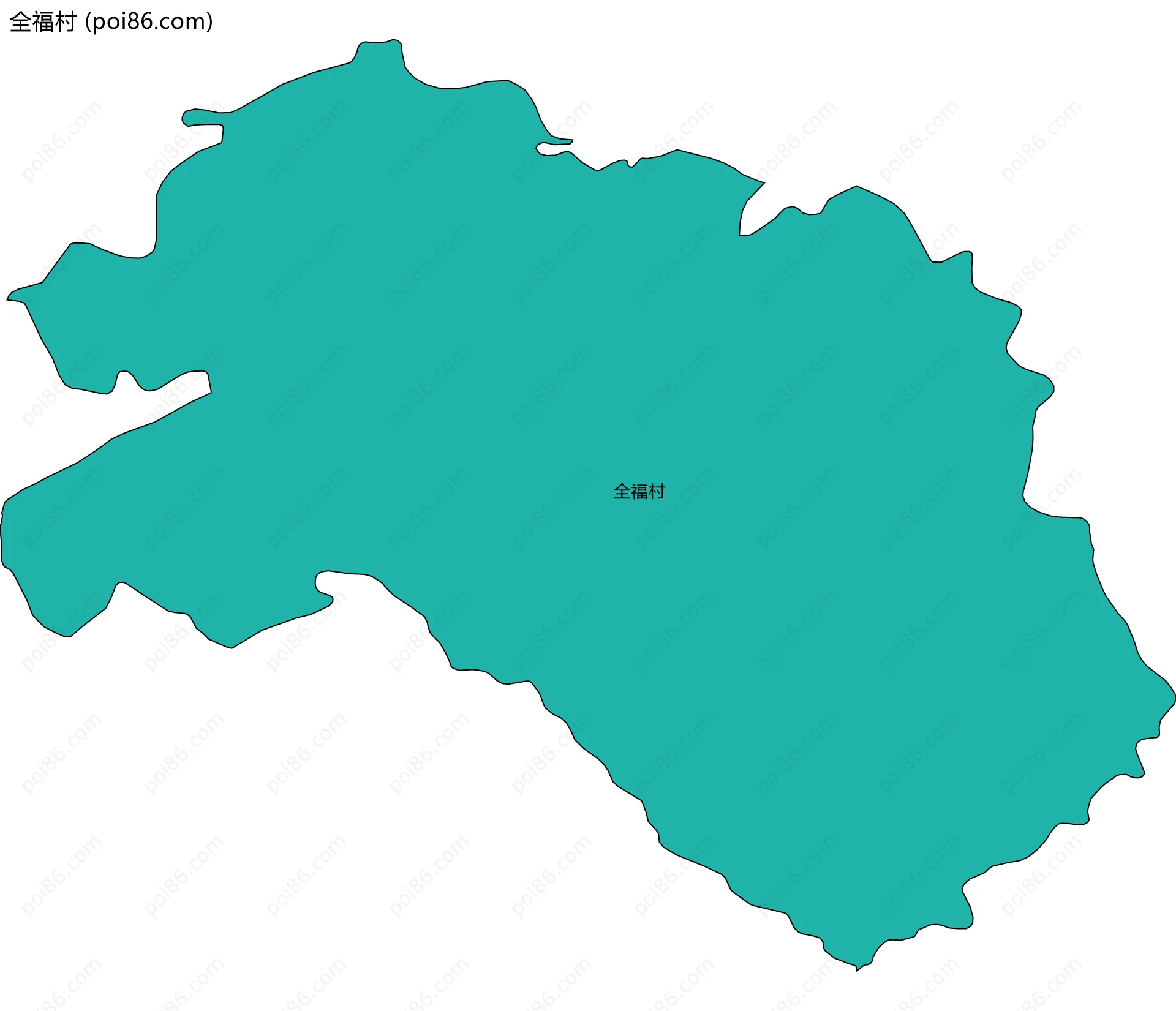 全福村边界地图
