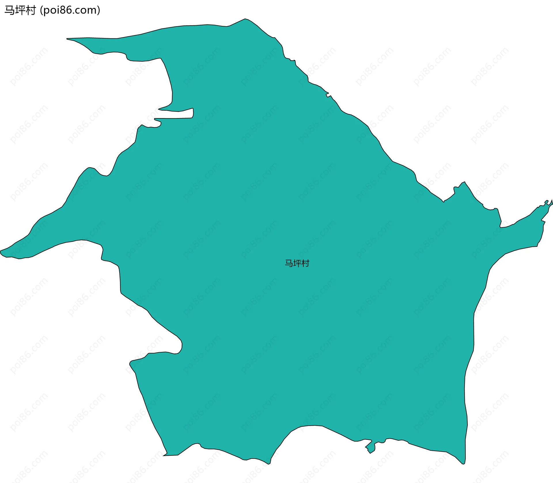马坪村边界地图